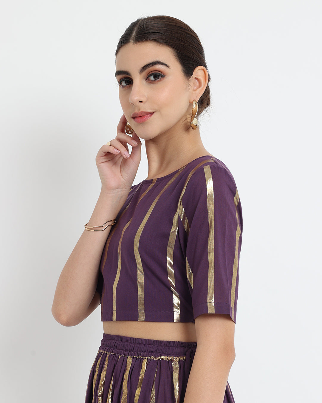Plum Passion Glisten Gala Boatneck Blouse