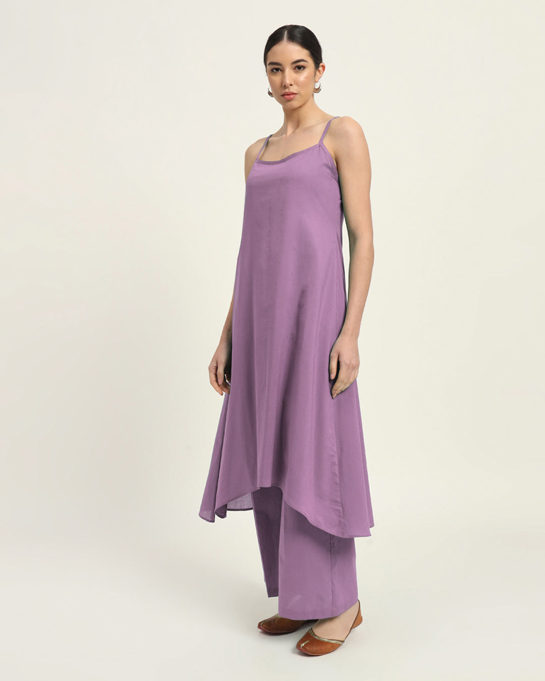 Combo: Iris Pink & Aurora Purple Spaghetti Strands Kurta