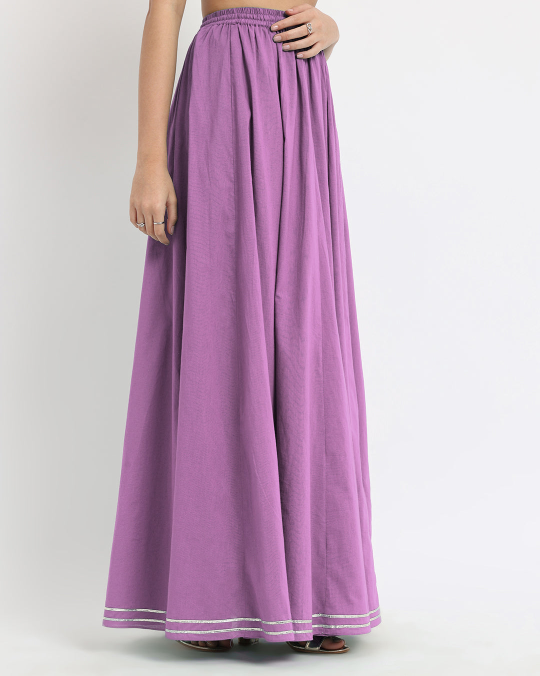 Wisteria Purple Circle Cut Skirt