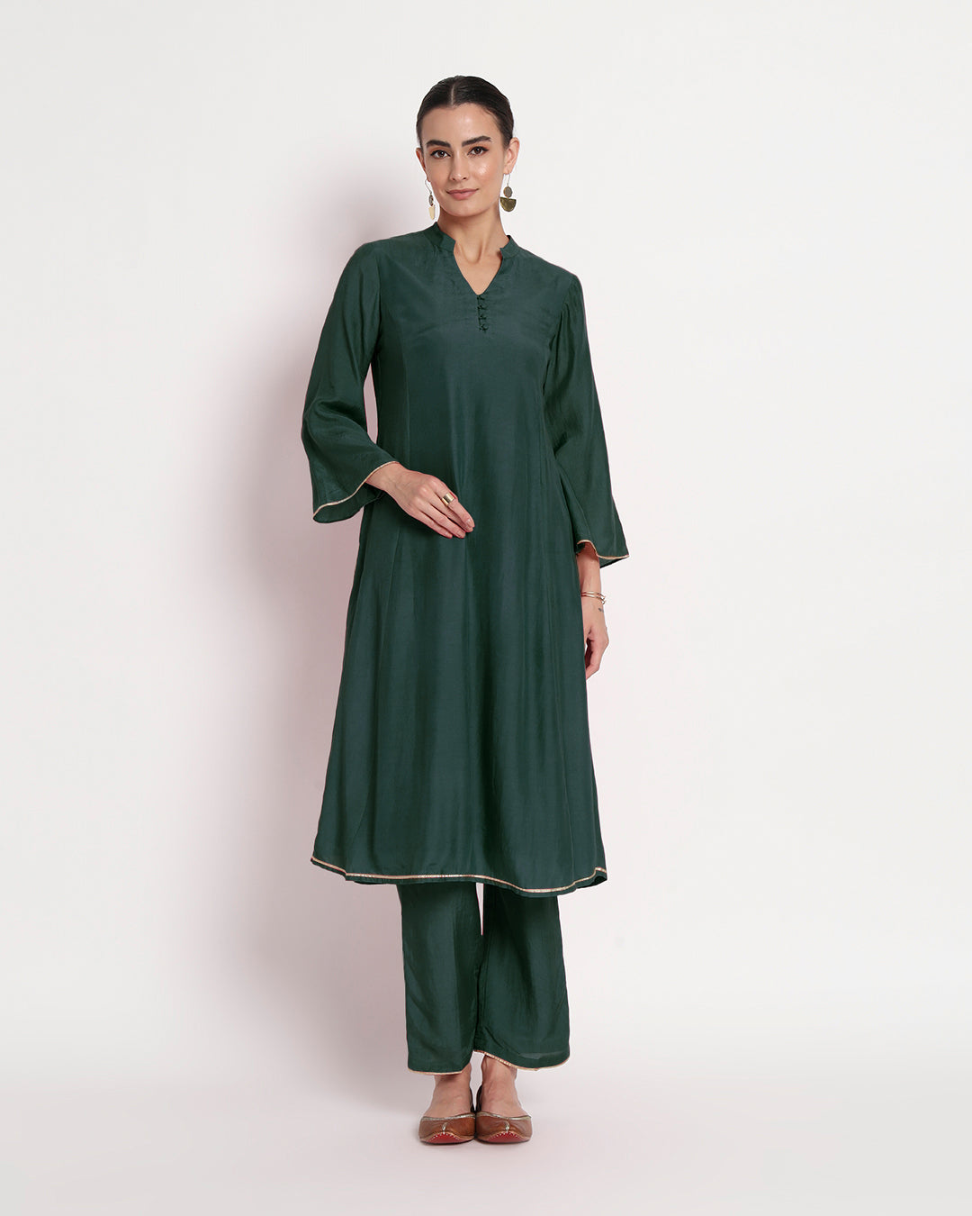 Deep Teal Royal Notch Gala Co-ord Set