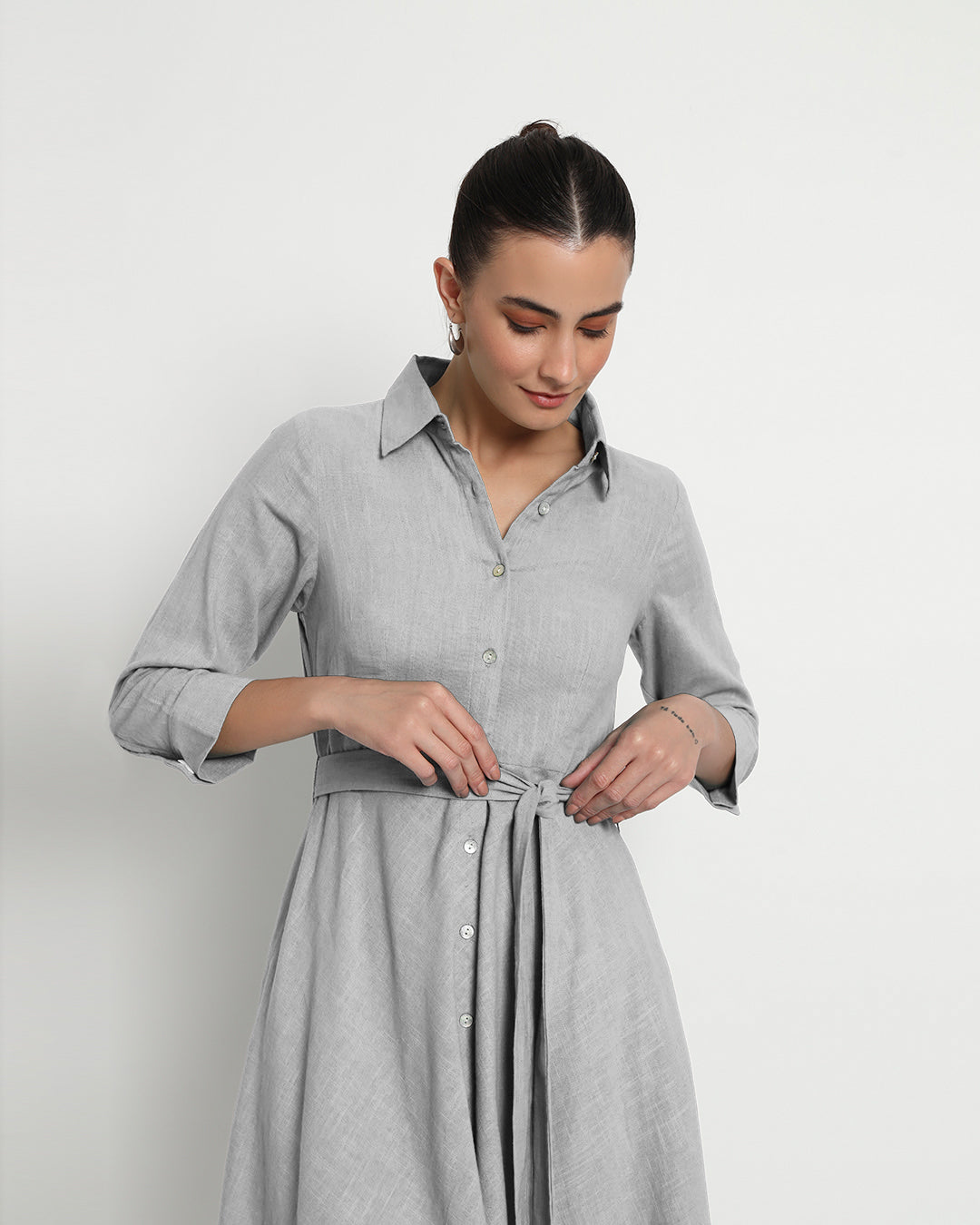 Iced Grey Knots & Knots Dress