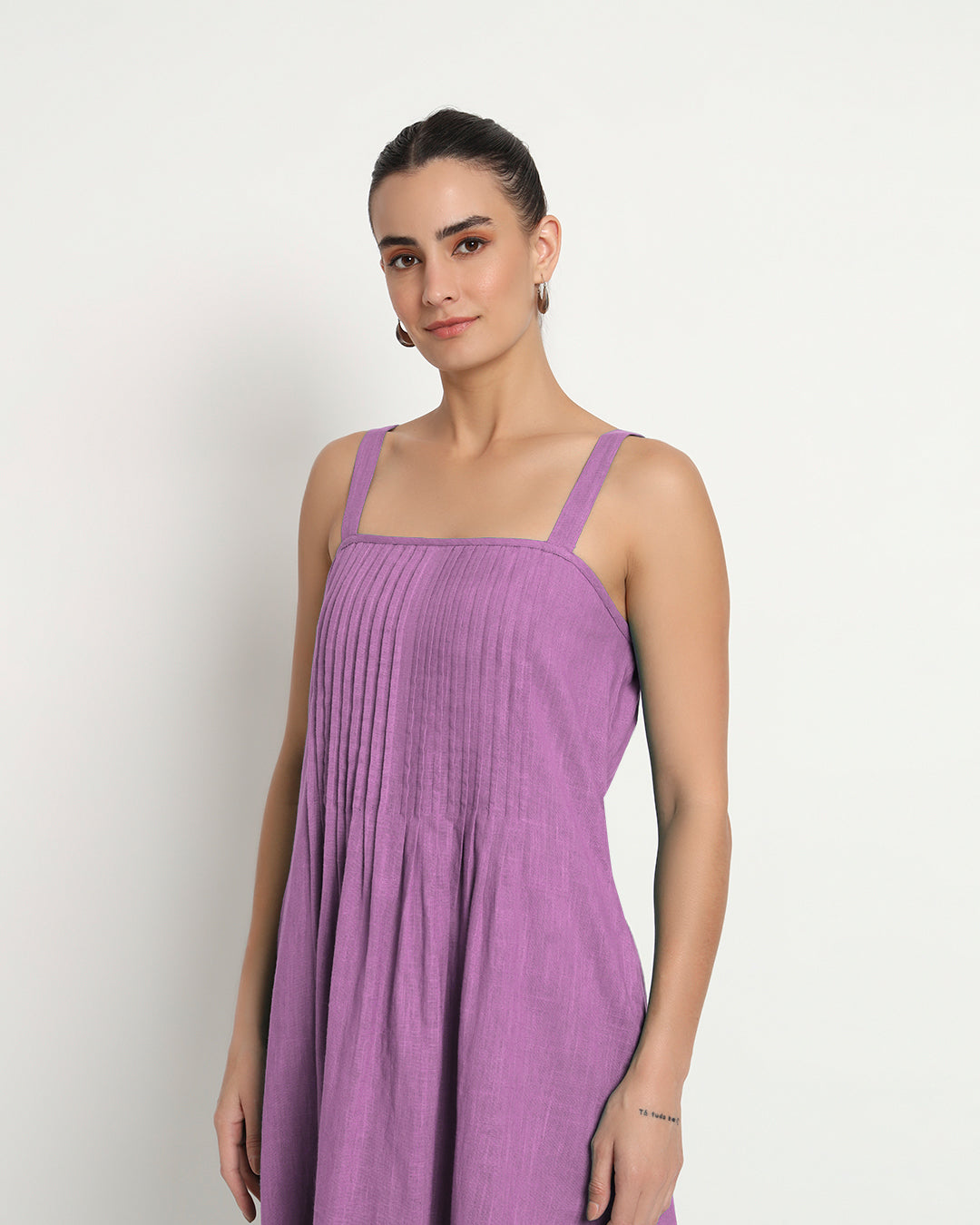 Wisteria Purple Dreamy Flare Spaghetti Dress