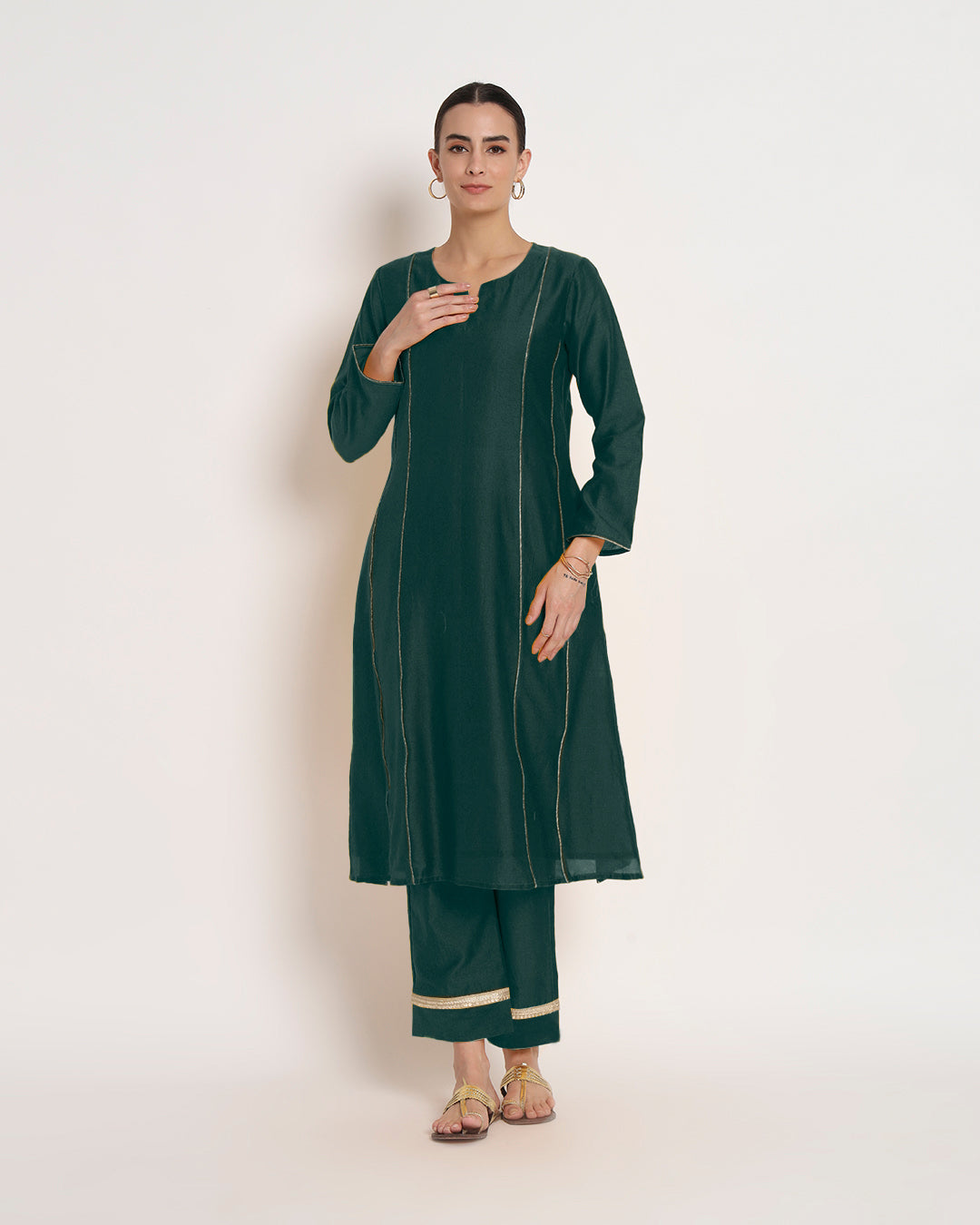 Deep Teal Gala Co-ord Set