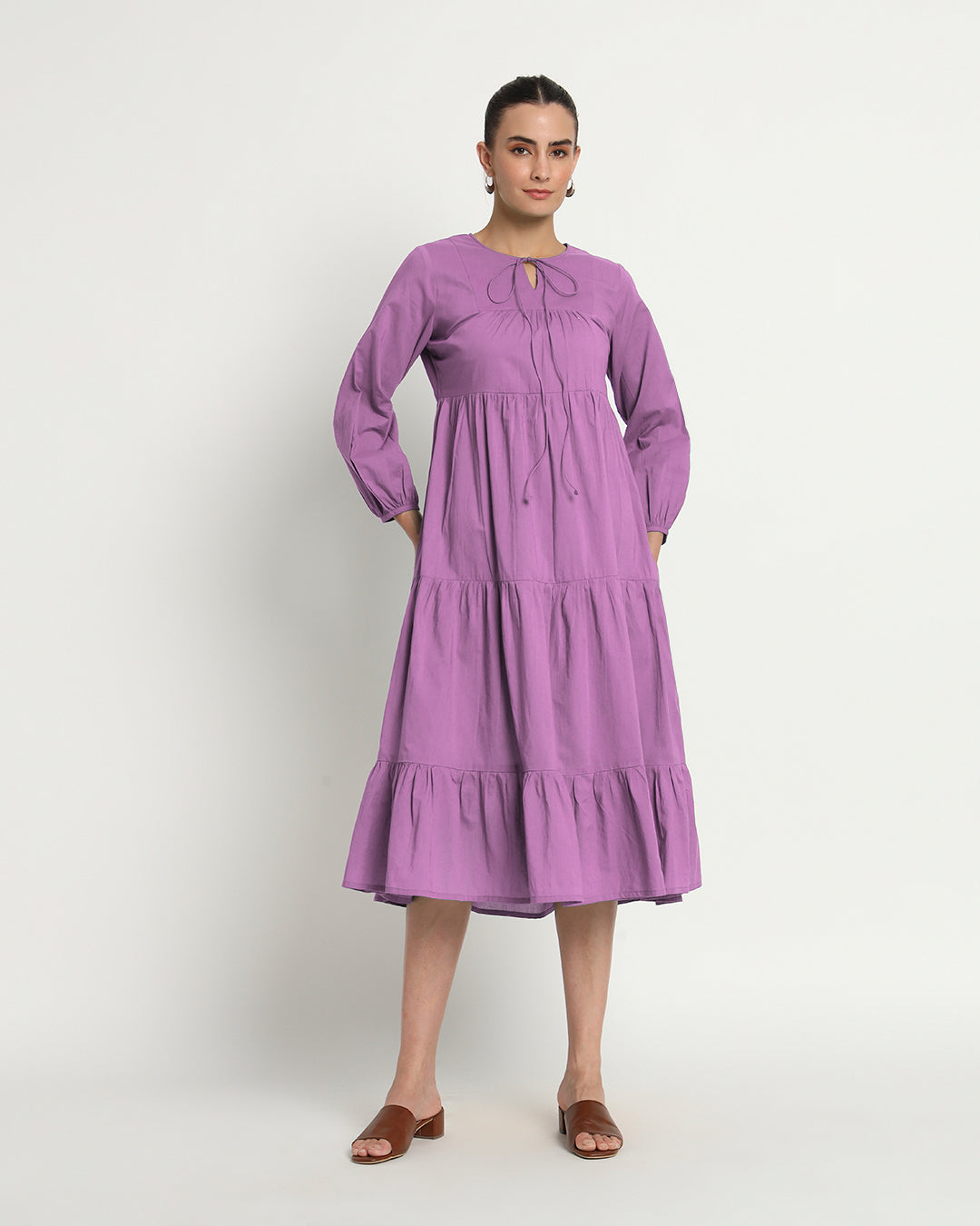 Wisteria Purple Joyful Journey Maxi Dress