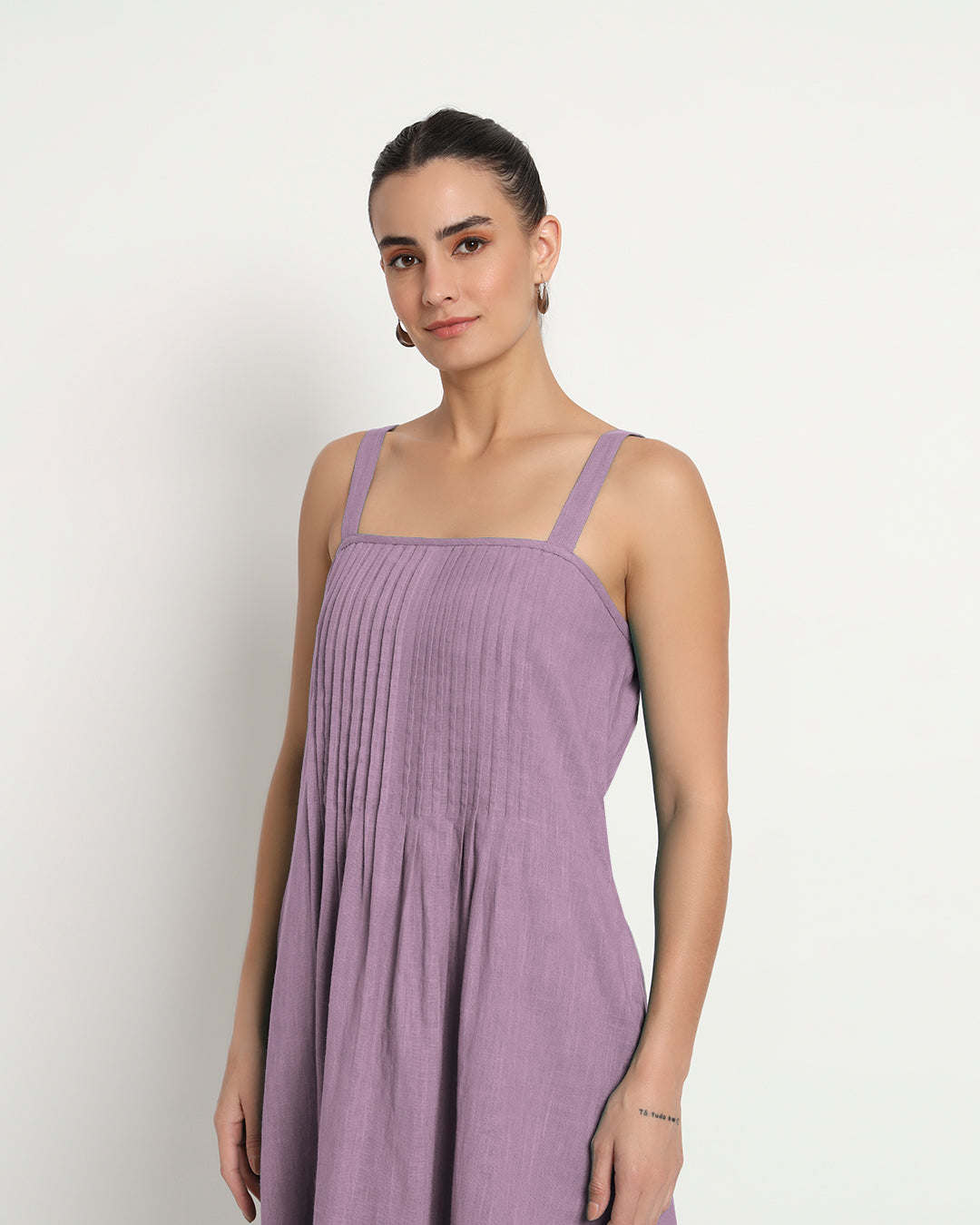 Iris Pink Dreamy Flare Spaghetti Dress