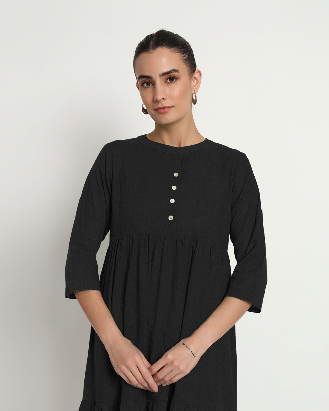 Classic Black Beloved Breeze Band Dress