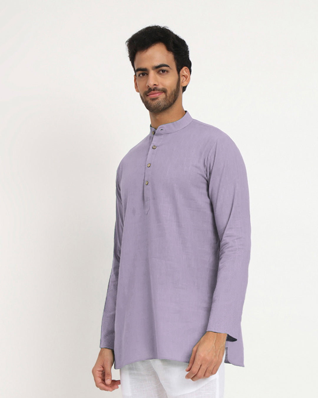 Lilac Sleek Symmetry Men's Kurta