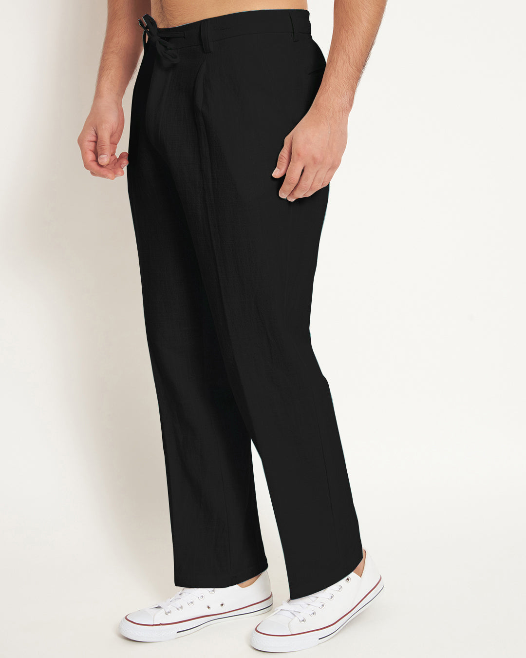 Casual Ease Black Men's Pants