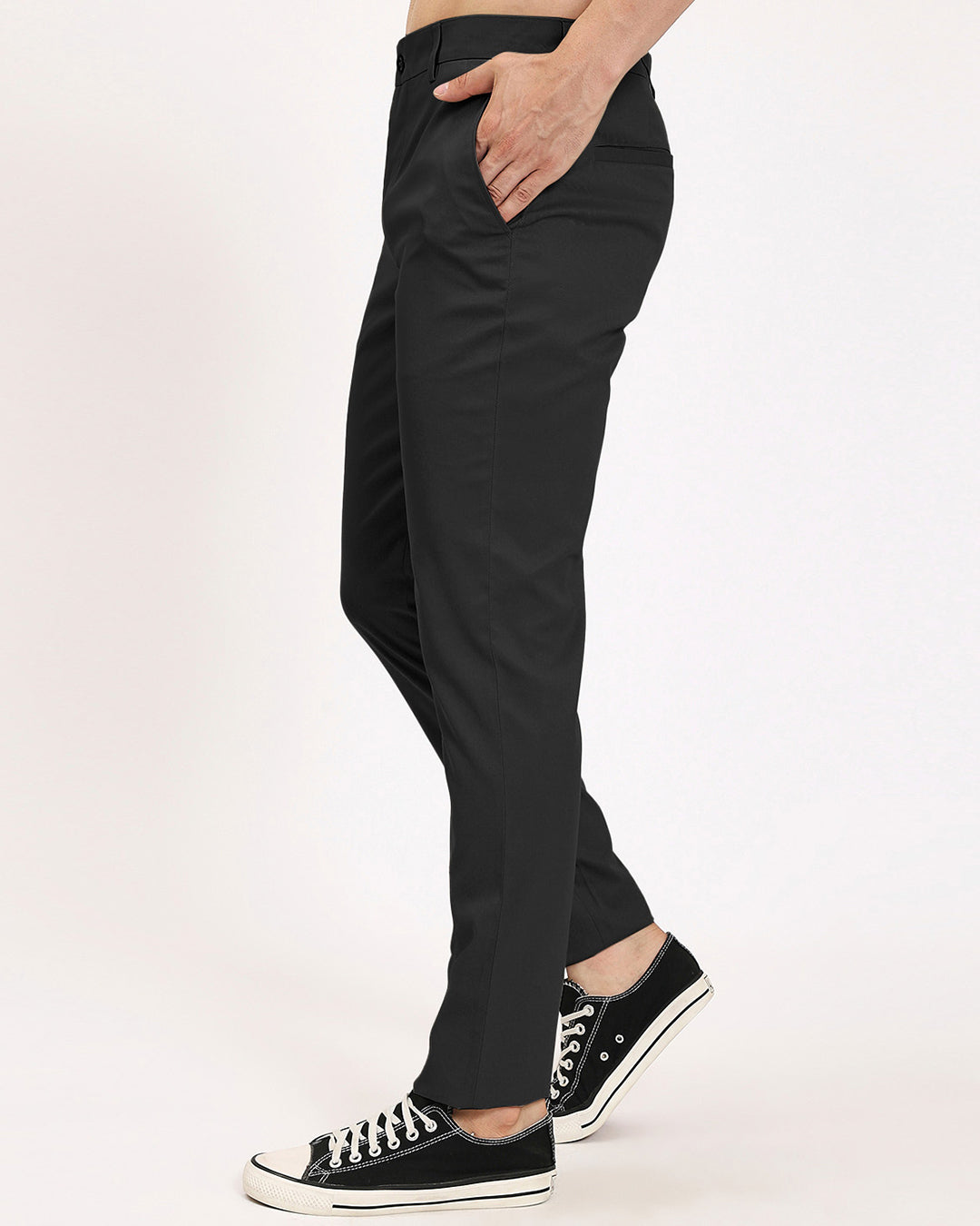 Psy Slim Fit Black Men's Pants