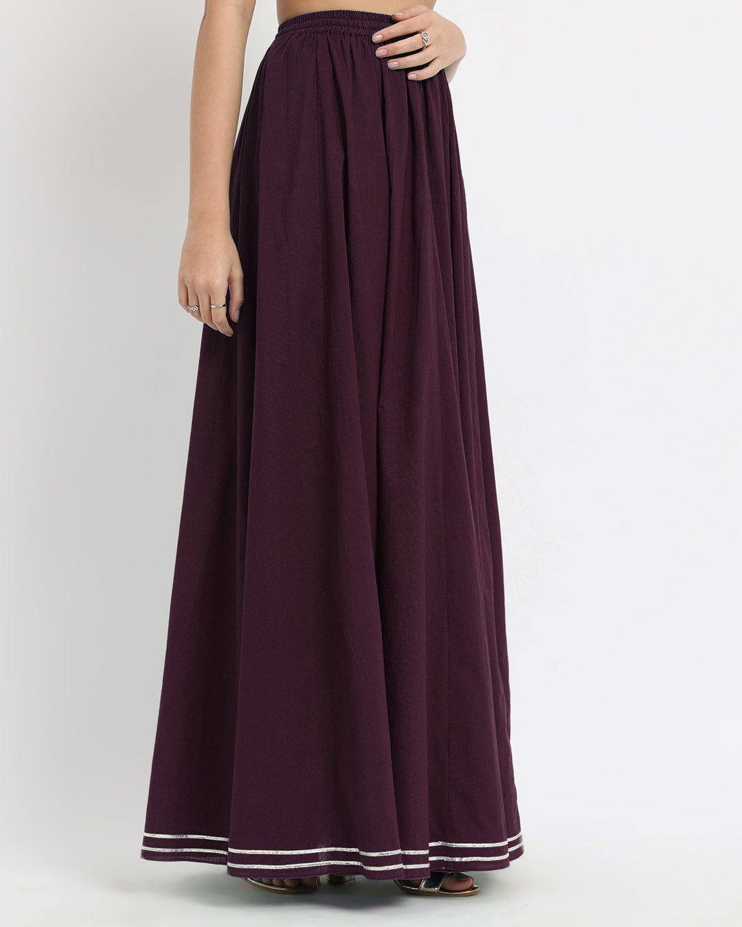 Plum Passion Circle Cut Skirt