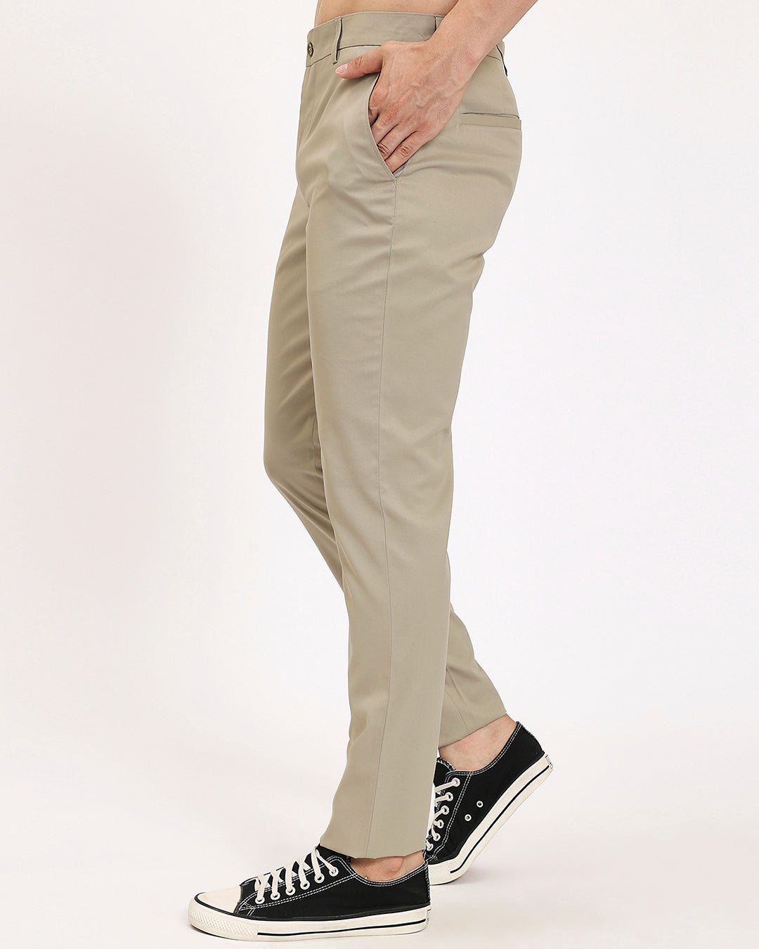 Combo: Psy Slim Fit Black & Olive Green Men's Pants