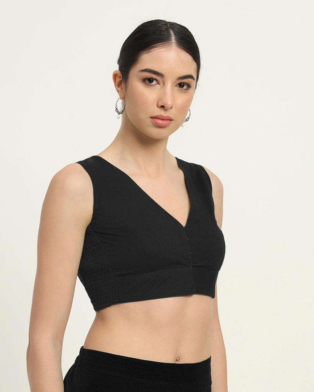 Black Rayon Forever Classy Blouse