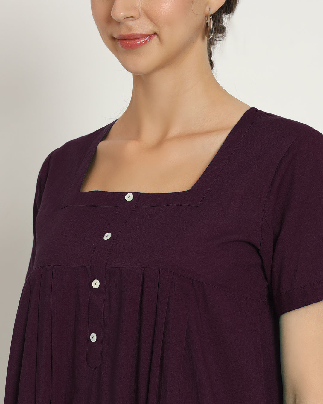 Plum Passion Square Neck Serenity Nightdress