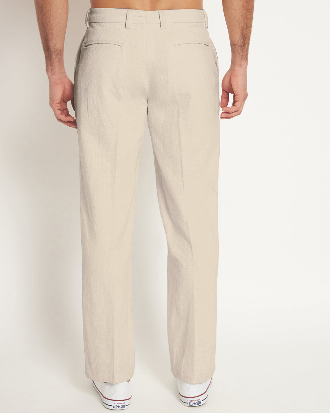 Casual Ease Beige Men's Pants