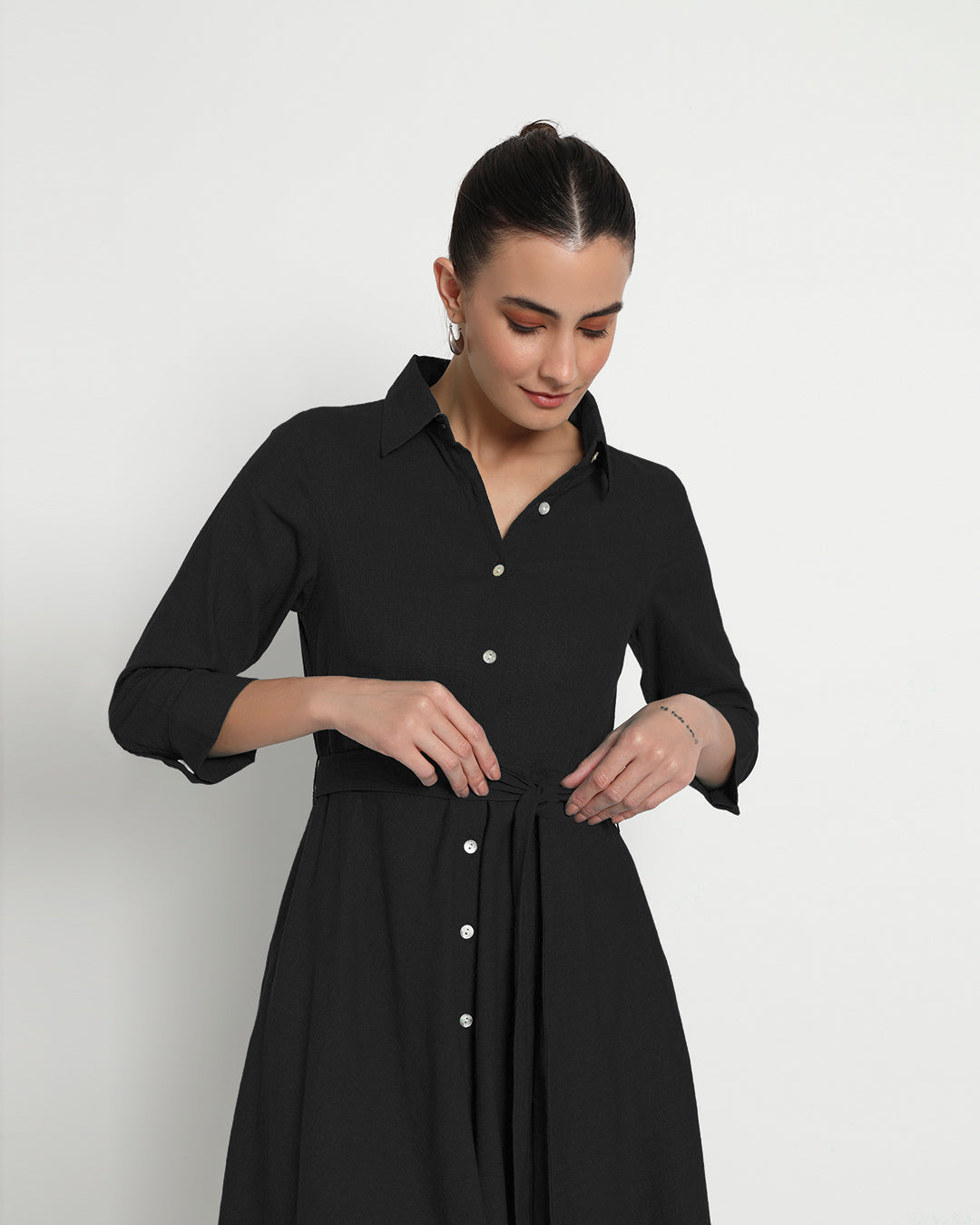 Classic Black Knots & Knots Dress