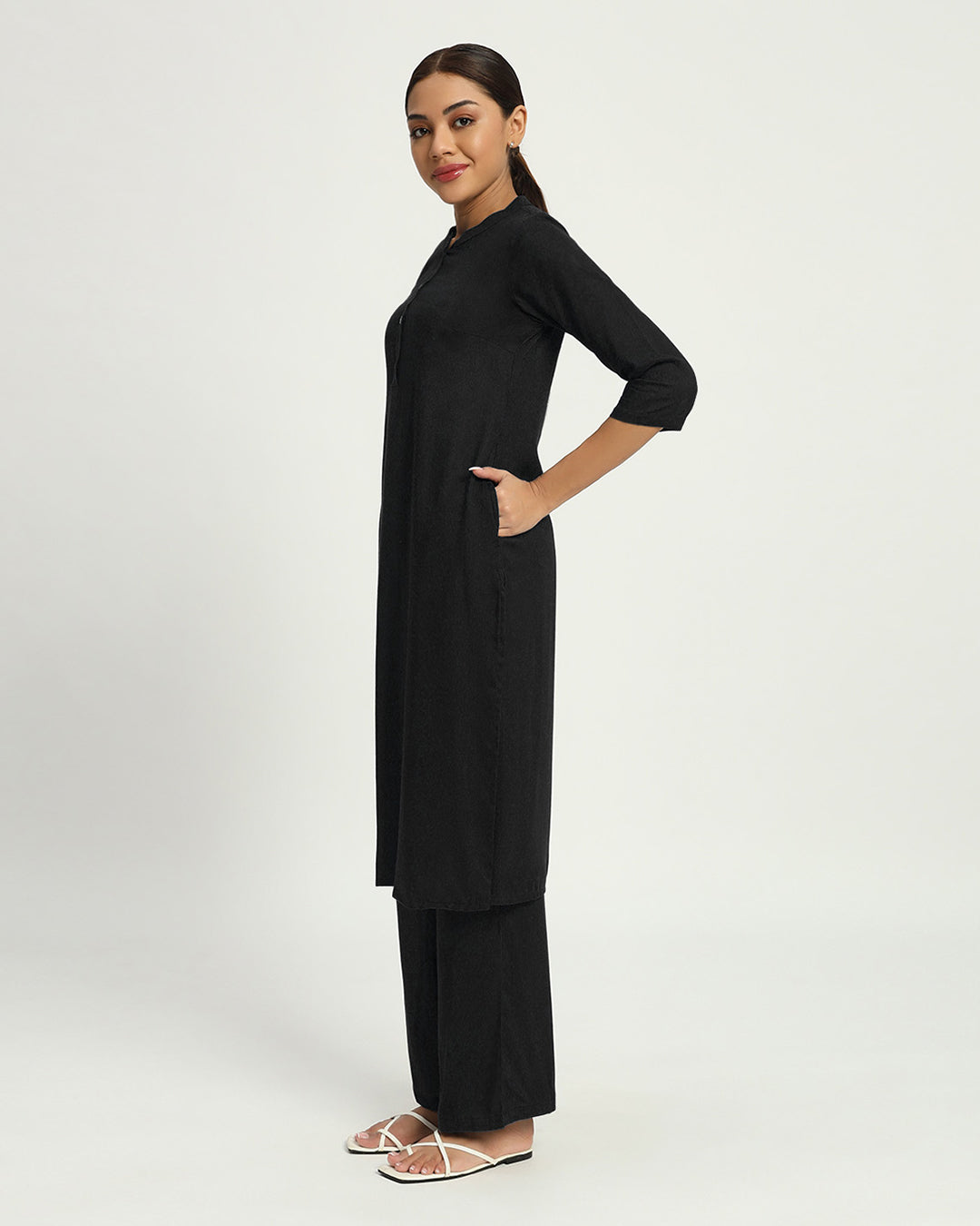 Black Everyday Power Chic Co-ord Set