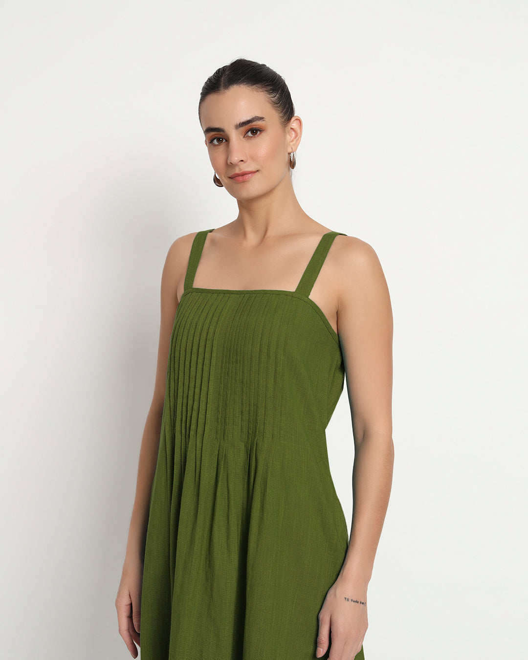 Greening Spring Dreamy Flare Spaghetti Dress
