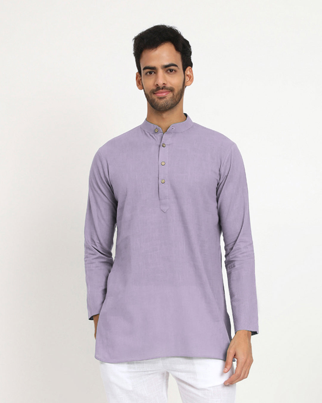 Lilac Sleek Symmetry Men's Kurta