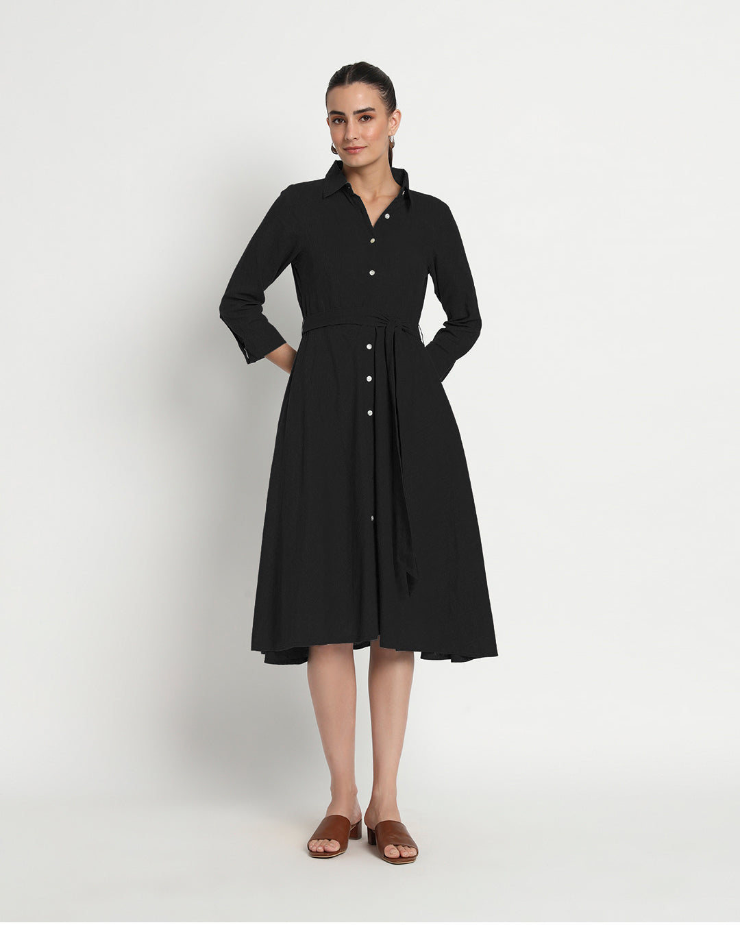 Classic Black Knots & Knots Dress
