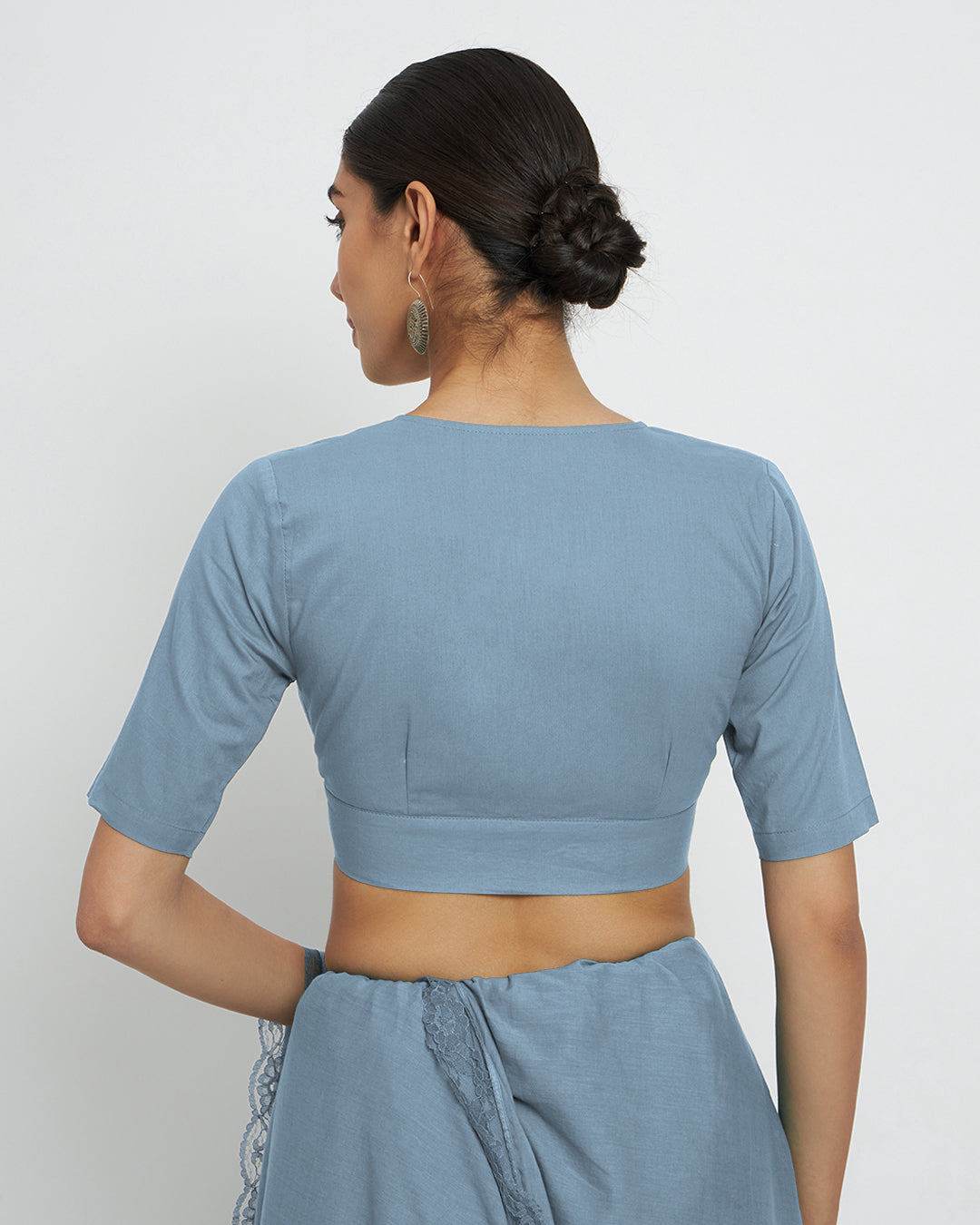 Blue Dawn V Gathers Blouse