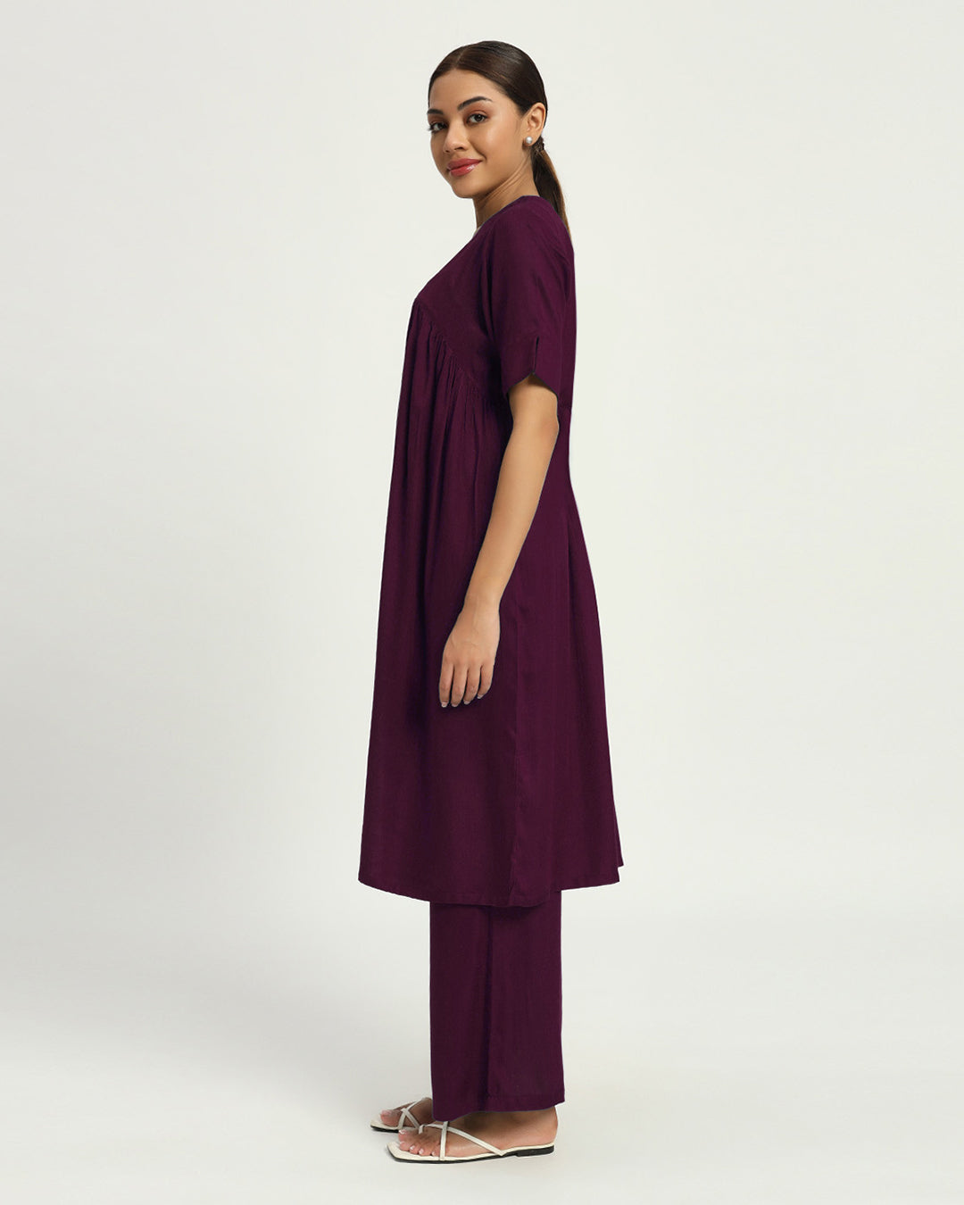 Plum Passion Everyday Urban Vibe Co-ord Set