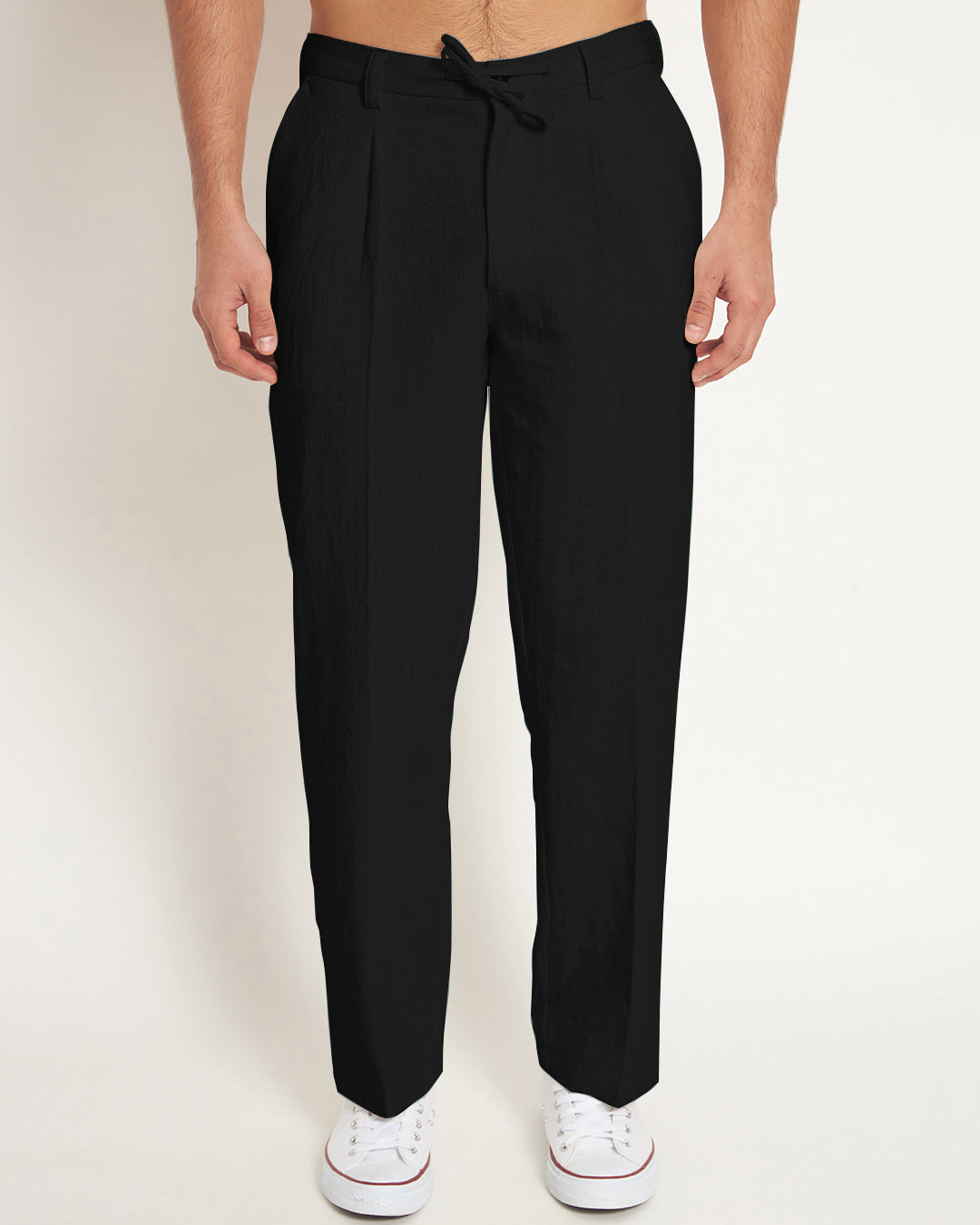 Casual Ease Black Men's Pants