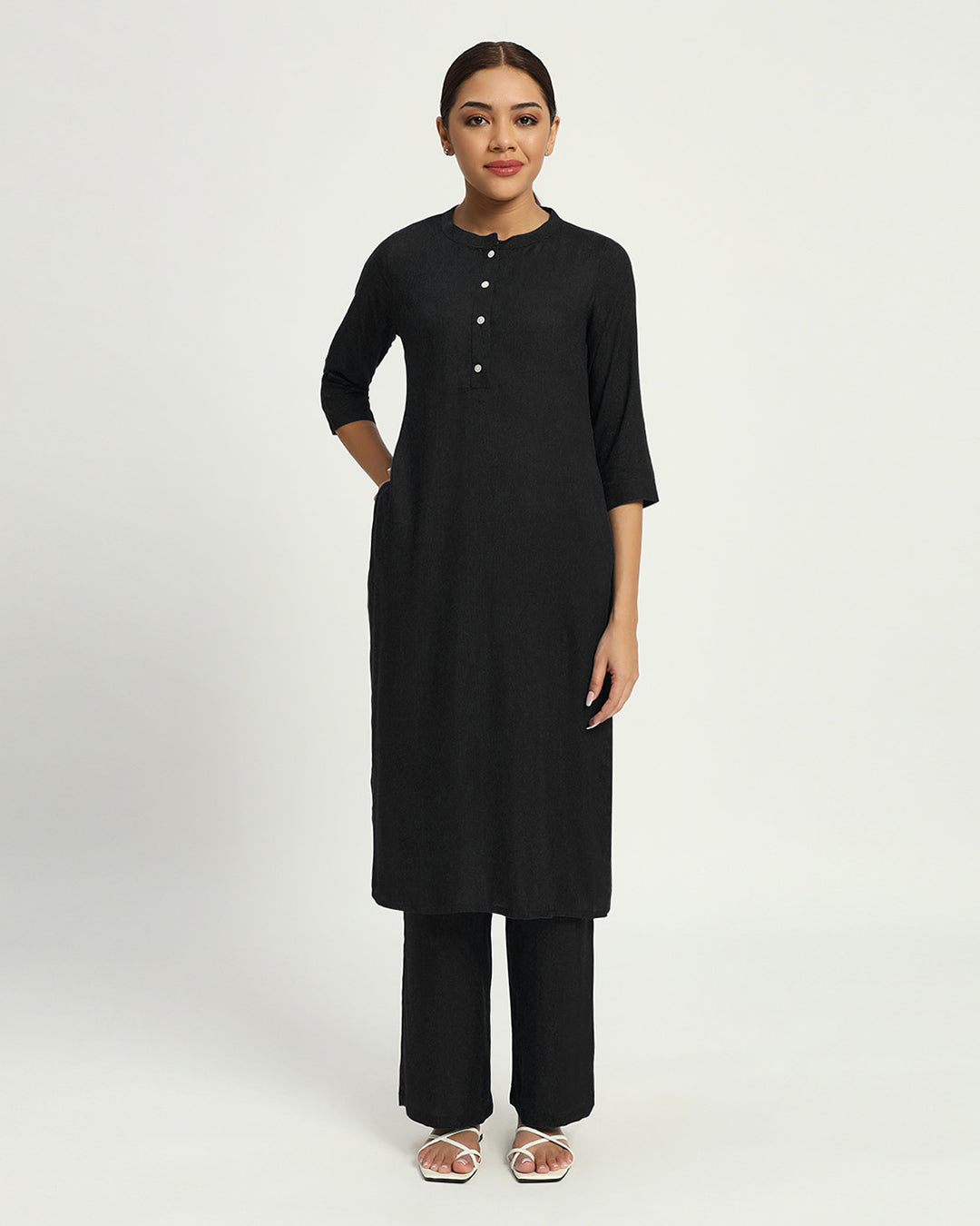 Black Everyday Power Chic Co-ord Set