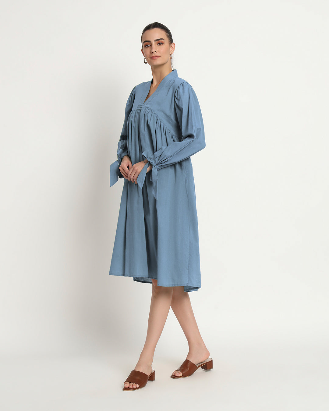 Blue Dawn Bowtiful Gathering V Neck Dress
