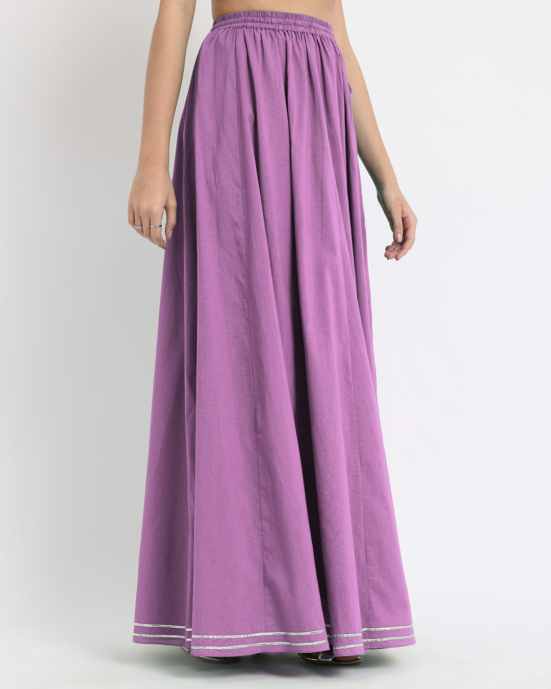 Wisteria Purple Circle Cut Skirt