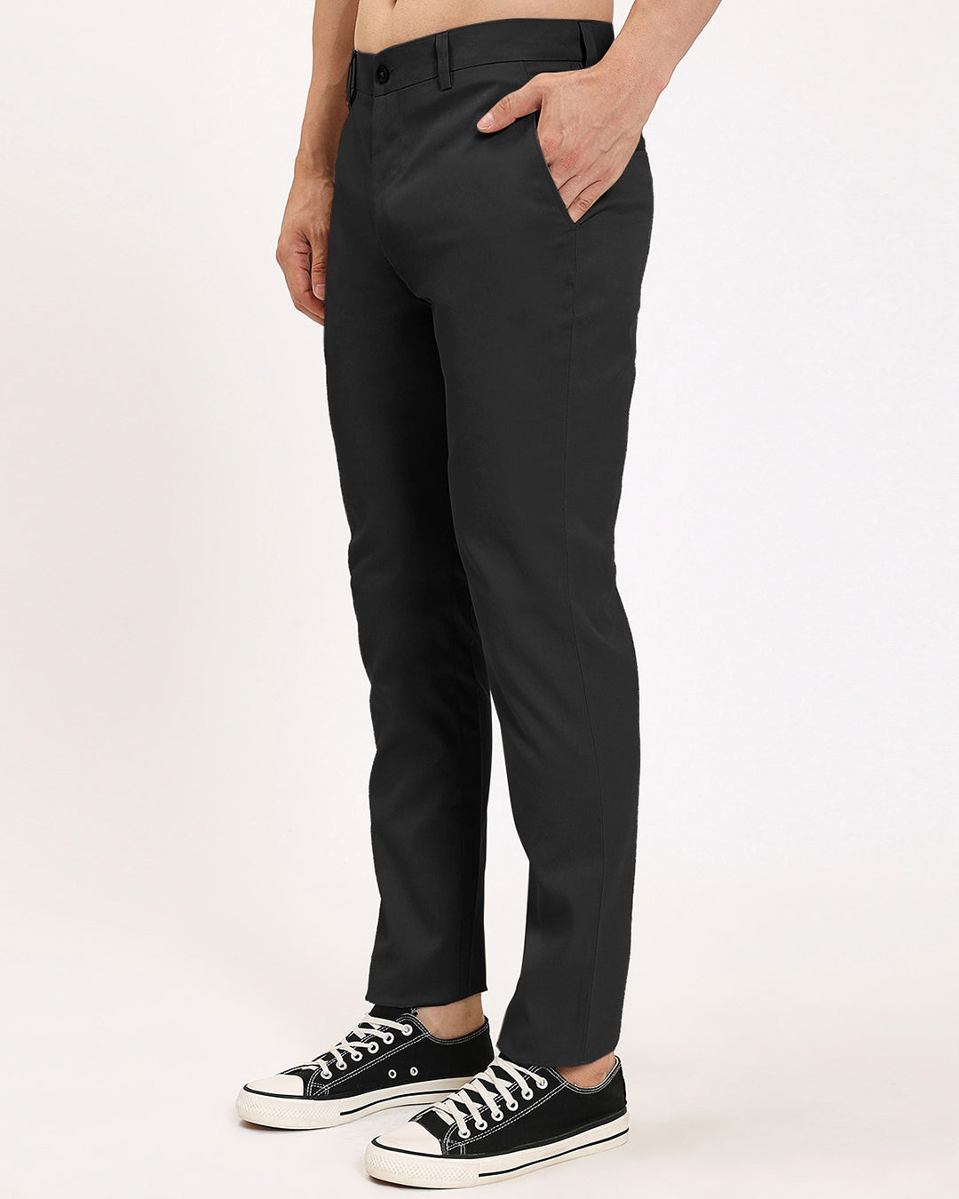 Psy Slim Fit Black Men's Pants