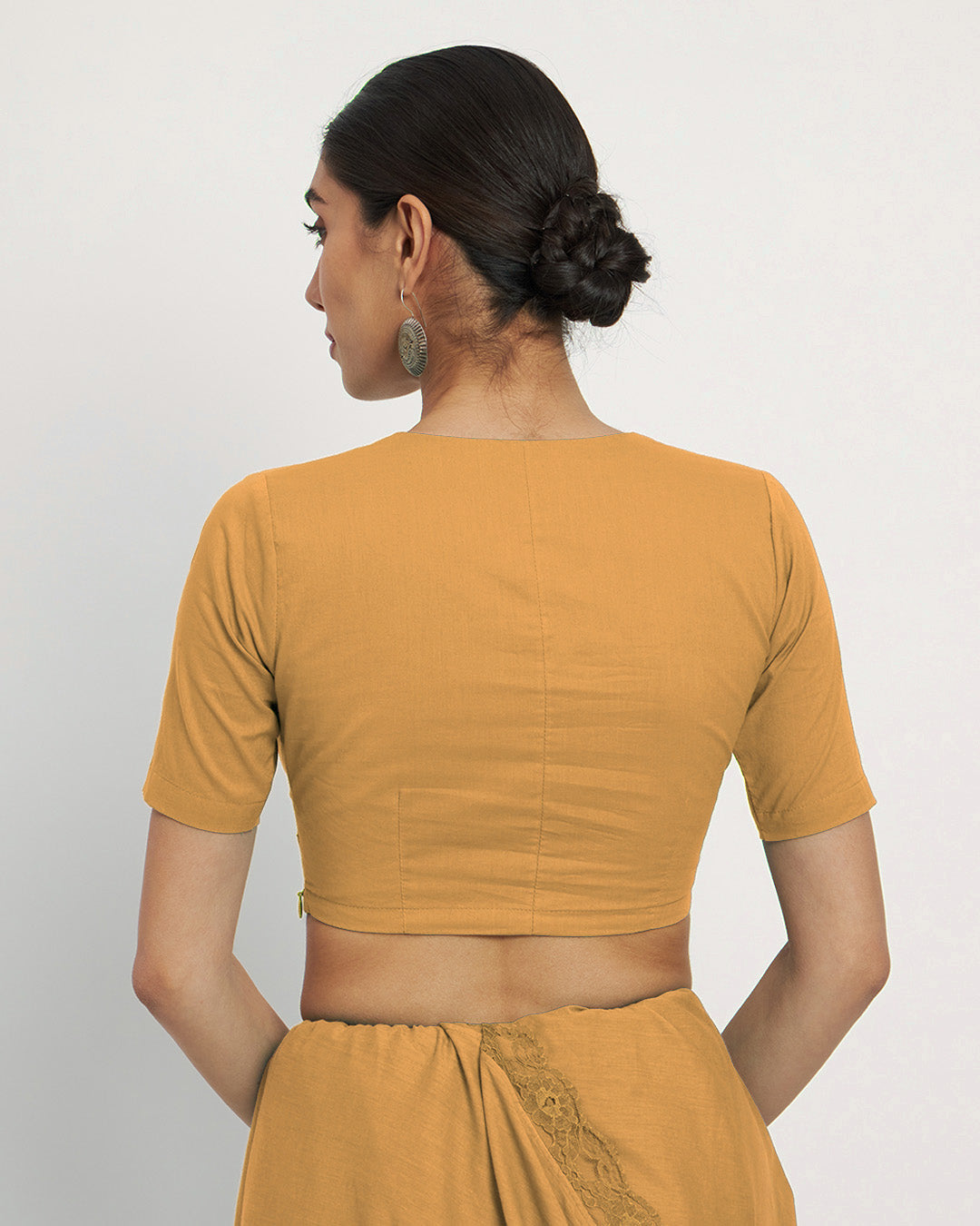 Beige Rayon Divine Depth Blouse