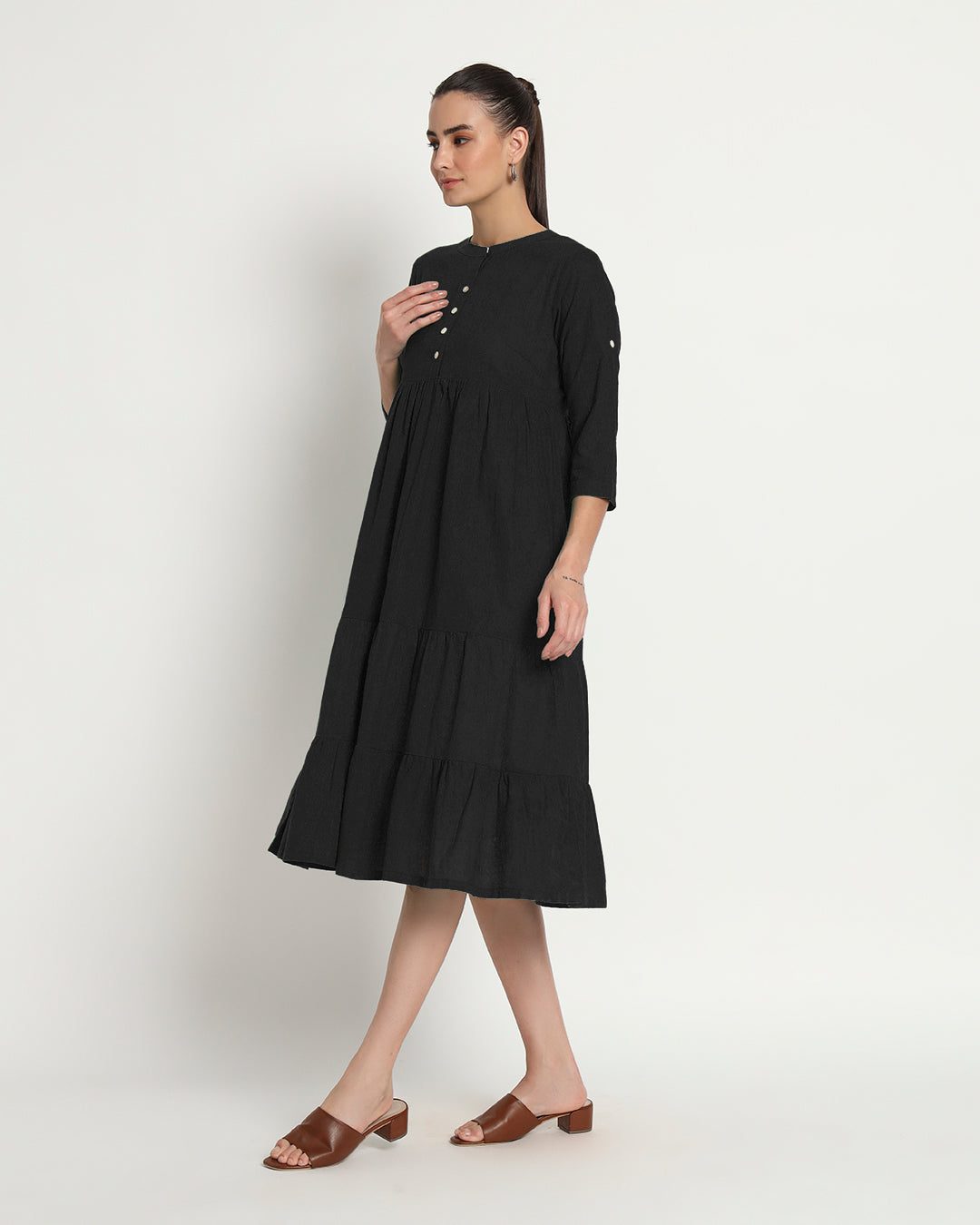 Classic Black Beloved Breeze Band Dress