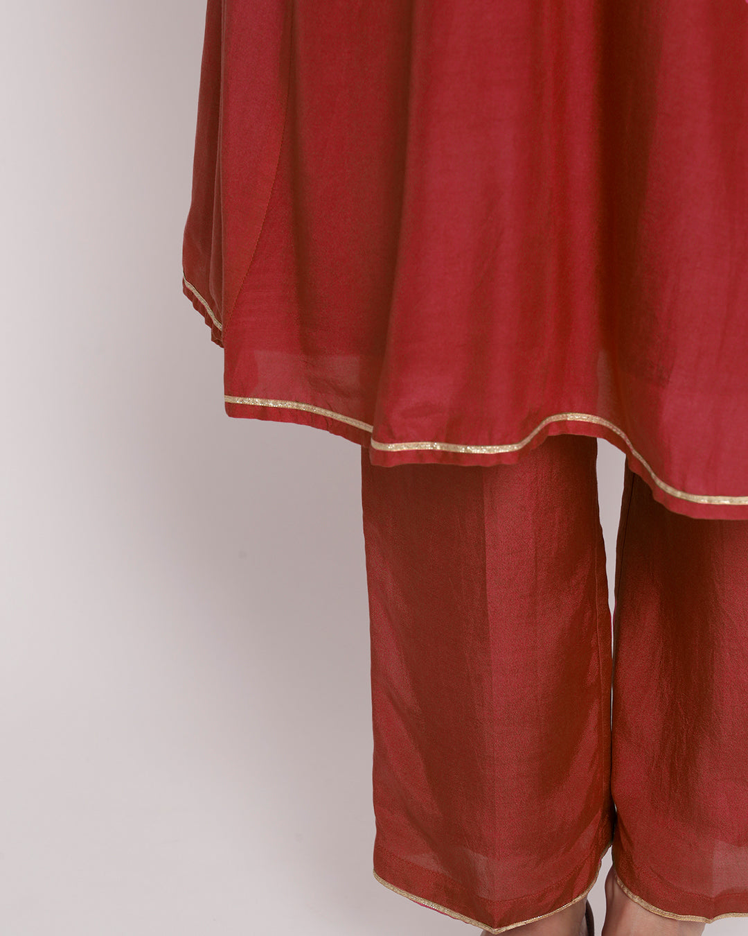 Russet Red Royal Notch Gala Co-ord Set