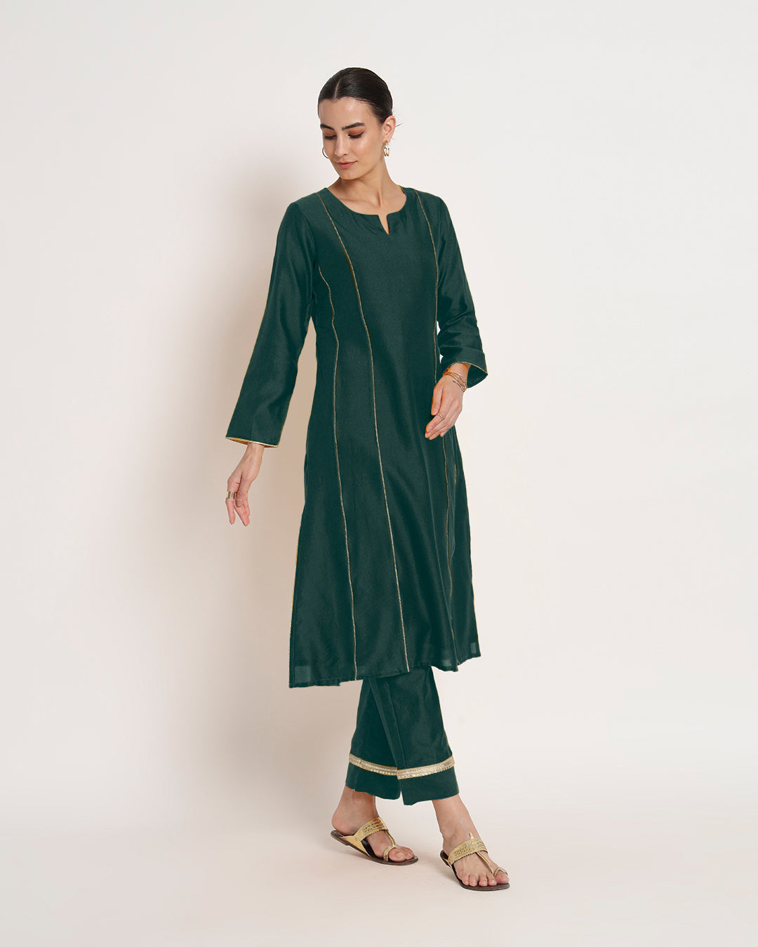 Deep Teal Gala Co-ord Set