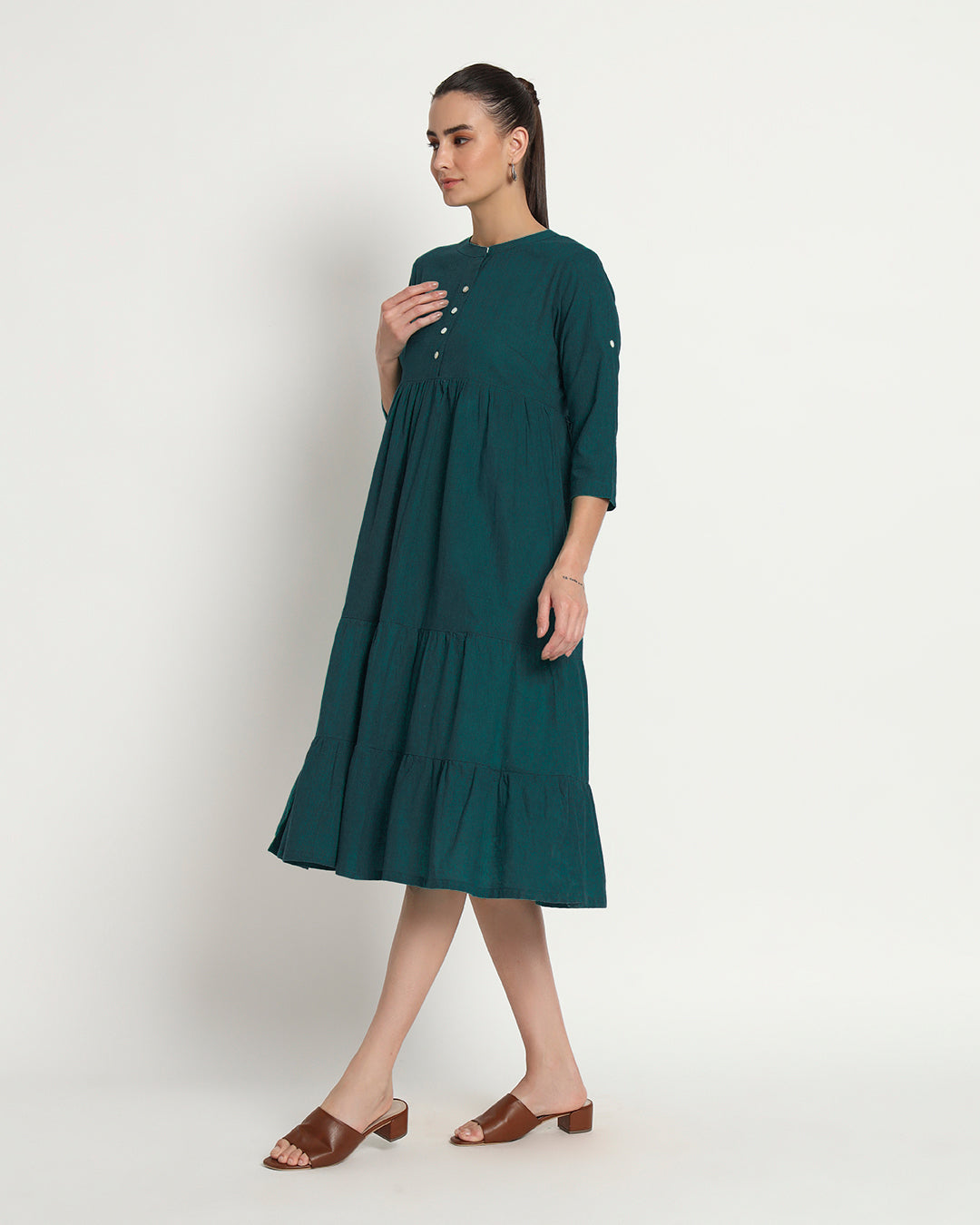 Deep Teal Beloved Breeze Band Dress