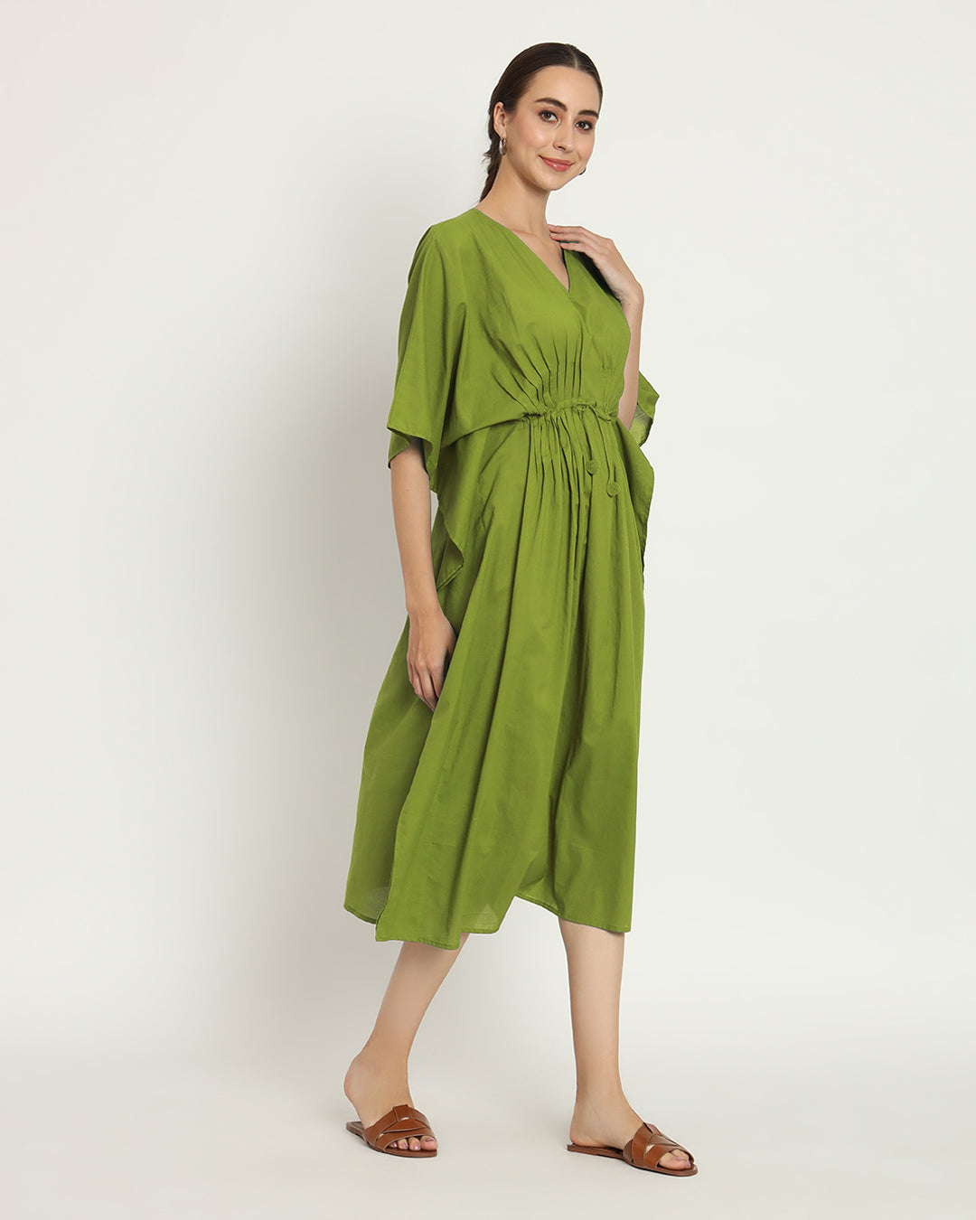 Sage Green Kaftan Starry Nightdress