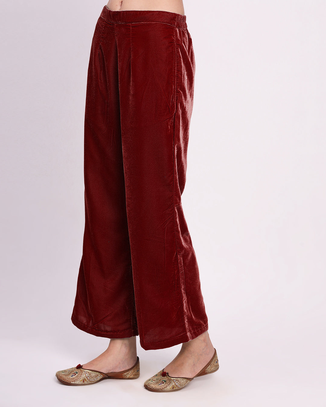 Russet Red Velvet Pants