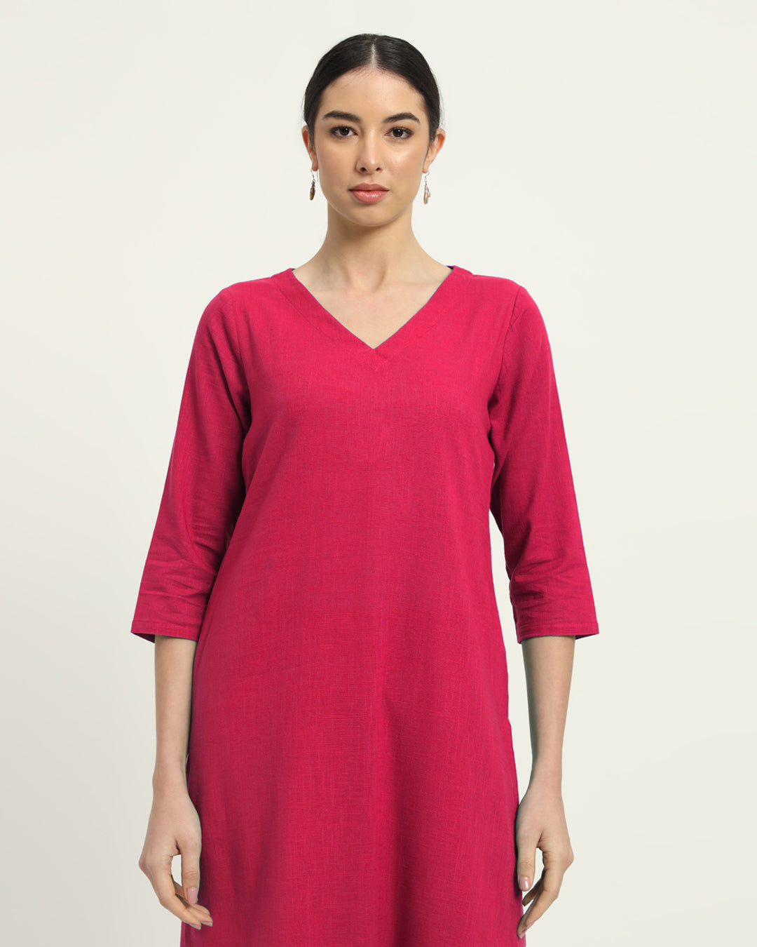 Queen's Gulabi Verve & Versatility Kurta (Without Bottoms)