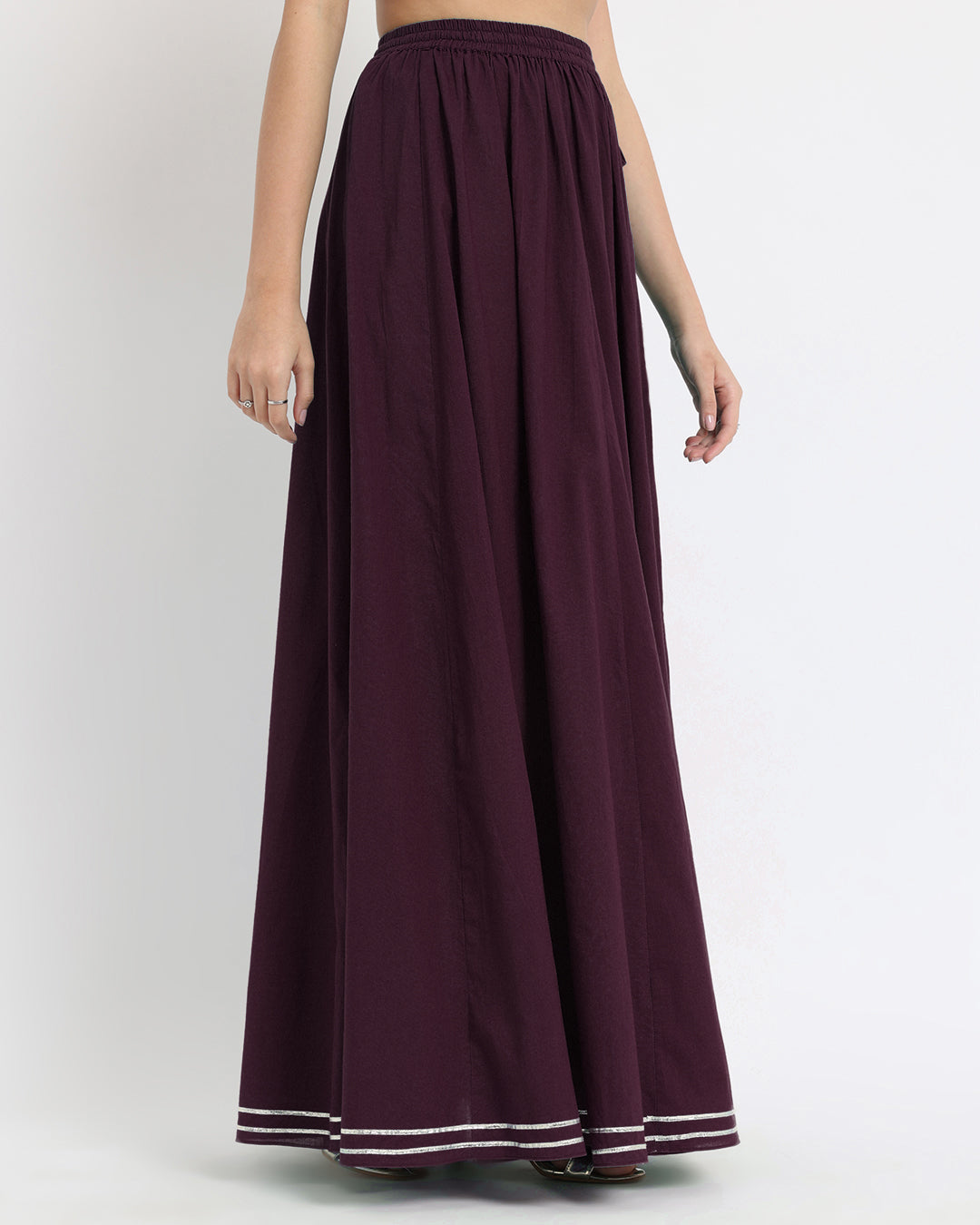 Plum Passion Circle Cut Skirt