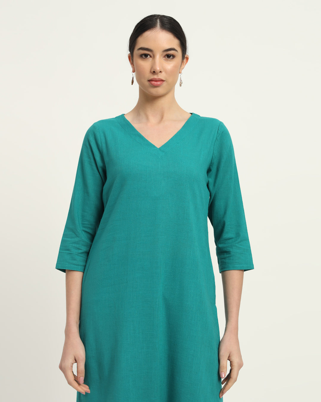 Green Gleam Verve & Versatility Kurta (Without Bottoms)
