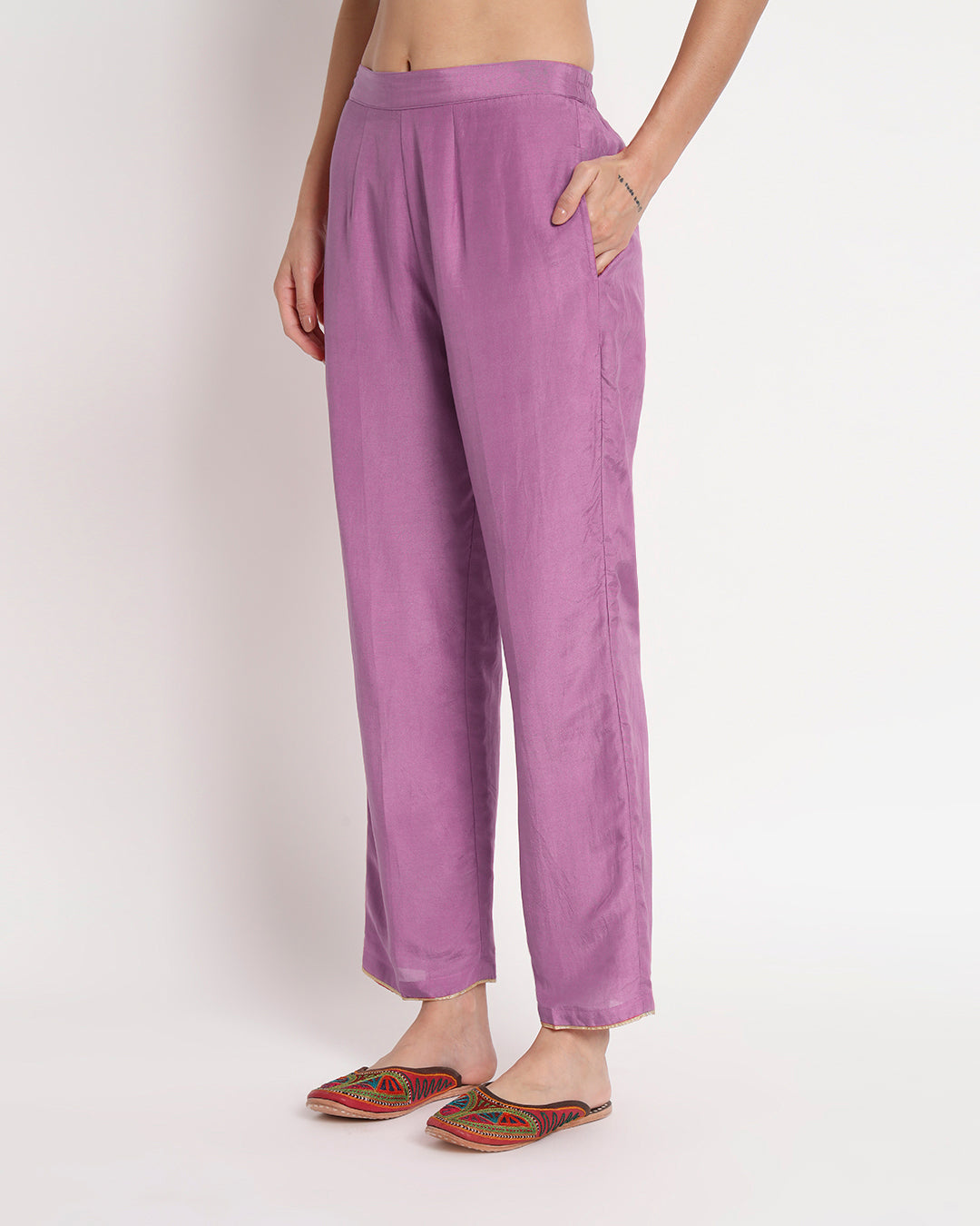 Wisteria Purple V-Neck Gala Co-ord Set