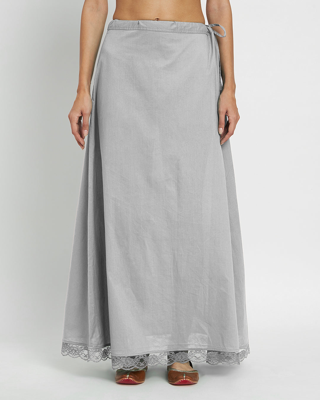 Iced Grey Lace Medley Peekaboo Petticoat