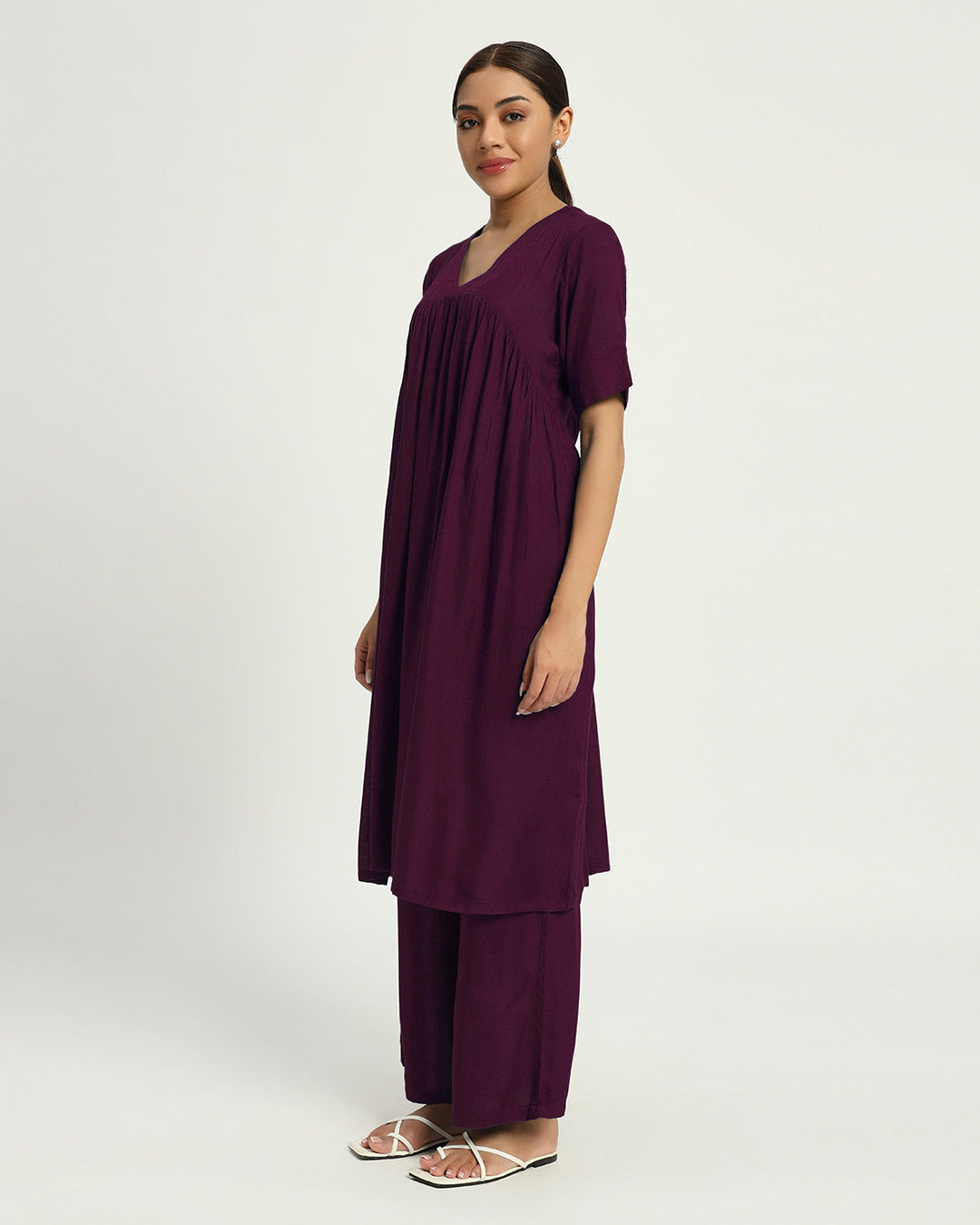 Plum Passion Everyday Urban Vibe Co-ord Set