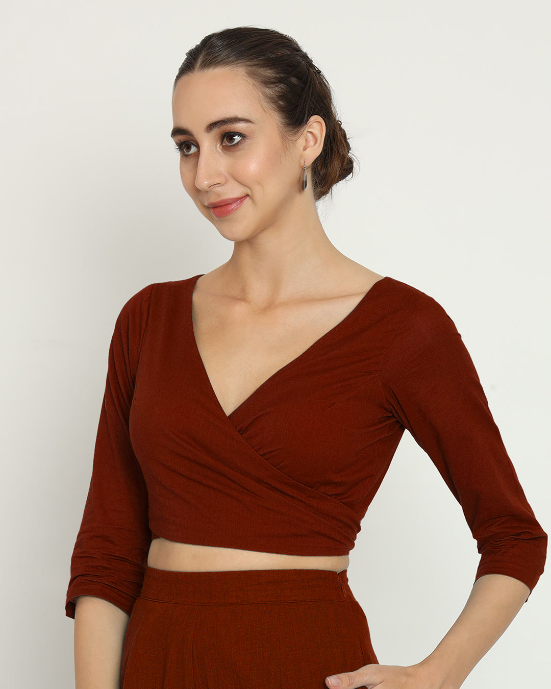 Russet Red Knotty By Nature Blouse