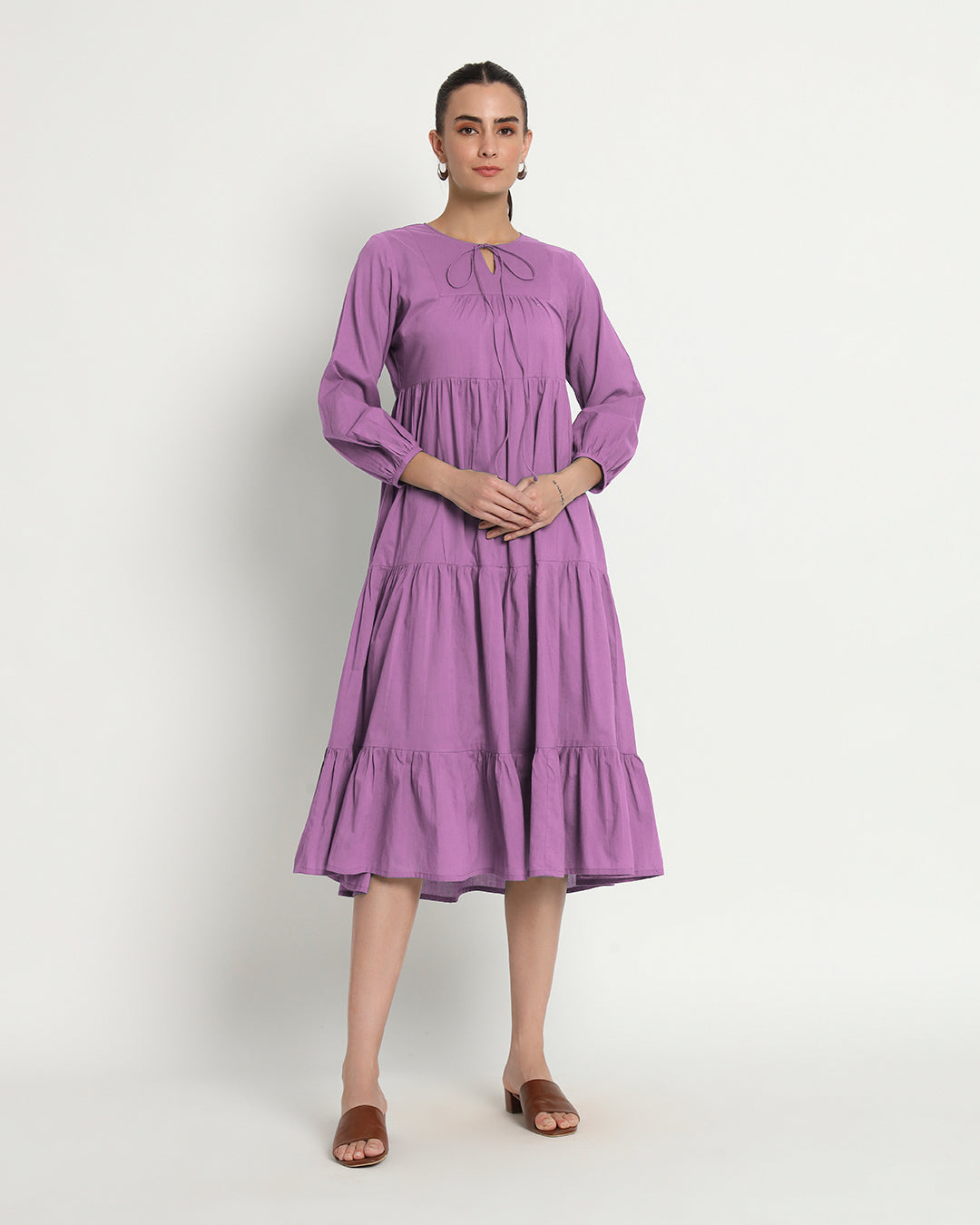 Wisteria Purple Joyful Journey Maxi Dress