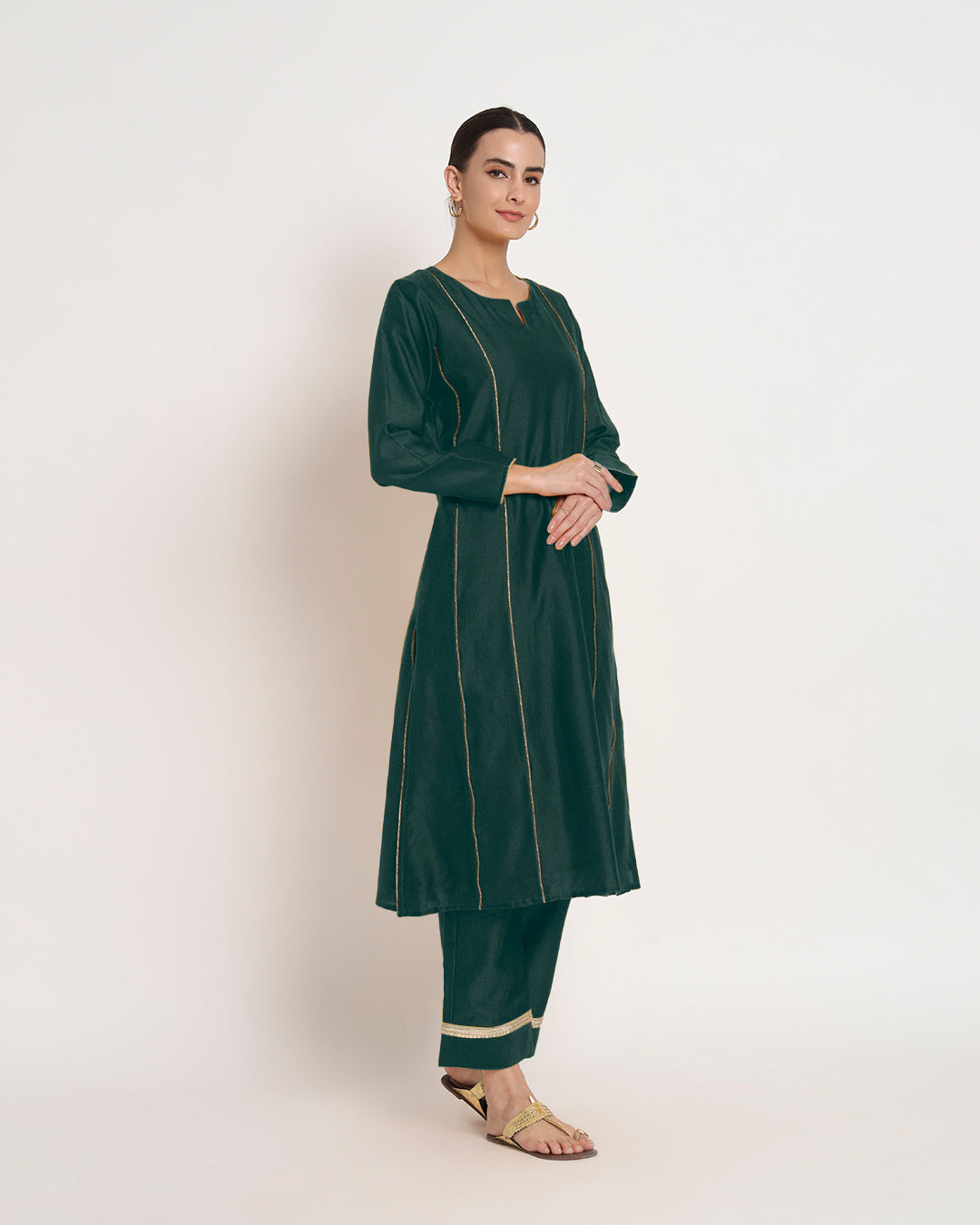 Deep Teal Gala Co-ord Set