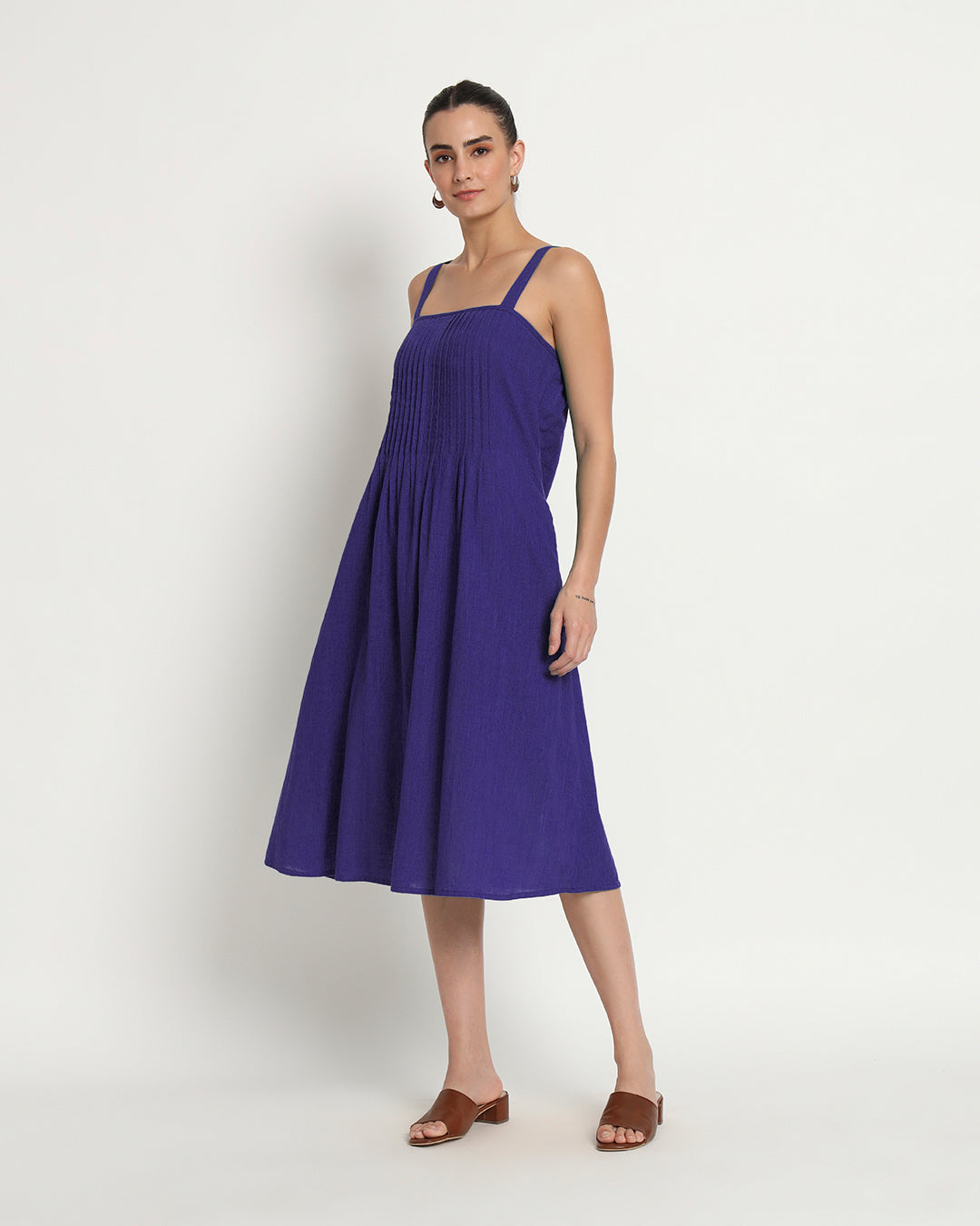 Aurora Purple Dreamy Flare Spaghetti Dress
