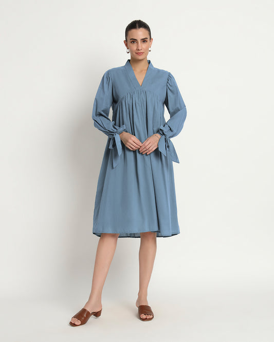 Blue Dawn Bowtiful Gathering V Neck Dress