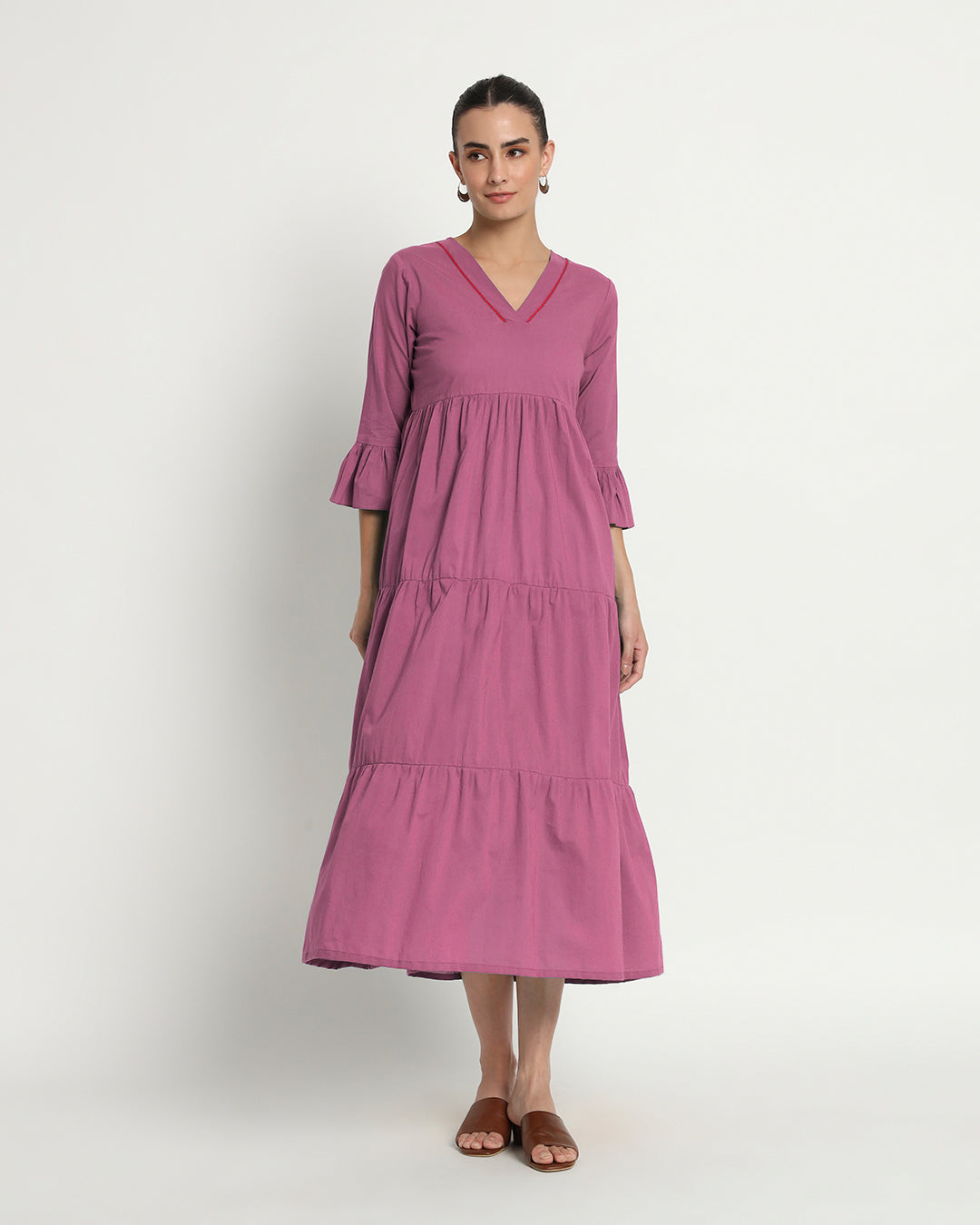 Wings Of Rose Flounce & Flow Maxi Dress