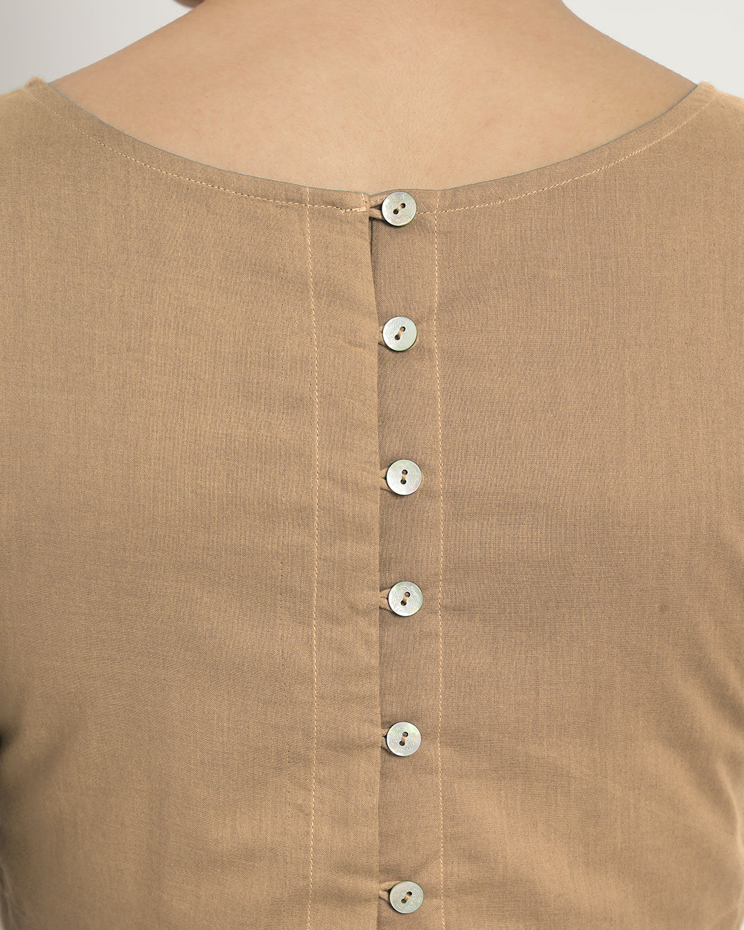 Day In Beige Backstory Boat Neck Blouse